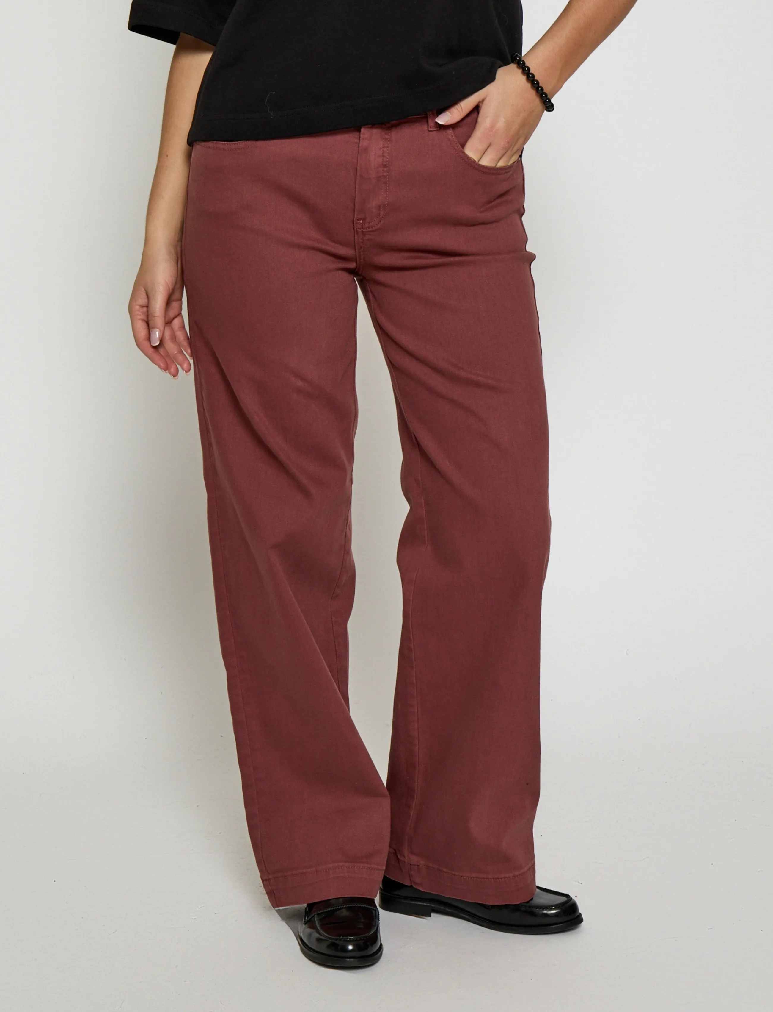 DESIRES Florence Bukser - Bukser - CHERRY MAHOGANY / burgundy