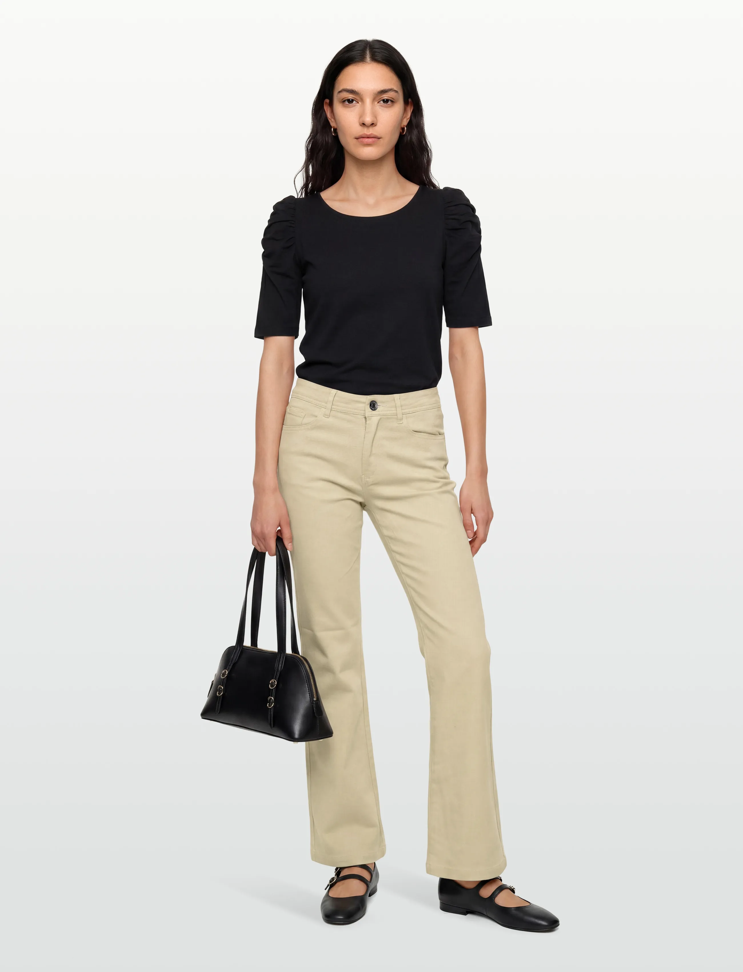 DESIRES Florence Bukser - Bukser - PALE KHAKI / beige