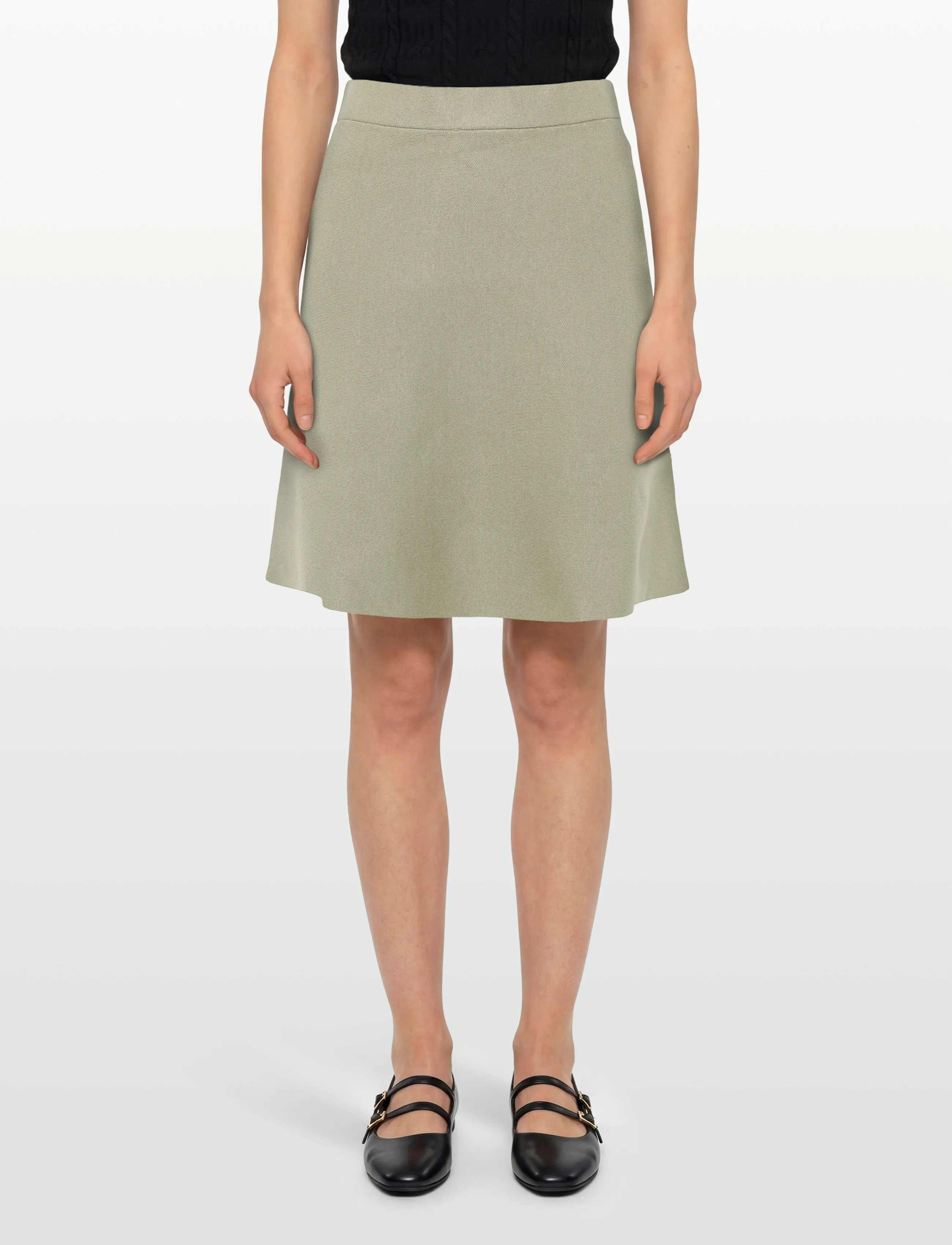 DESIRES - Rosalinda t-shirt - strikkede nederdele - winter twig sand - 3