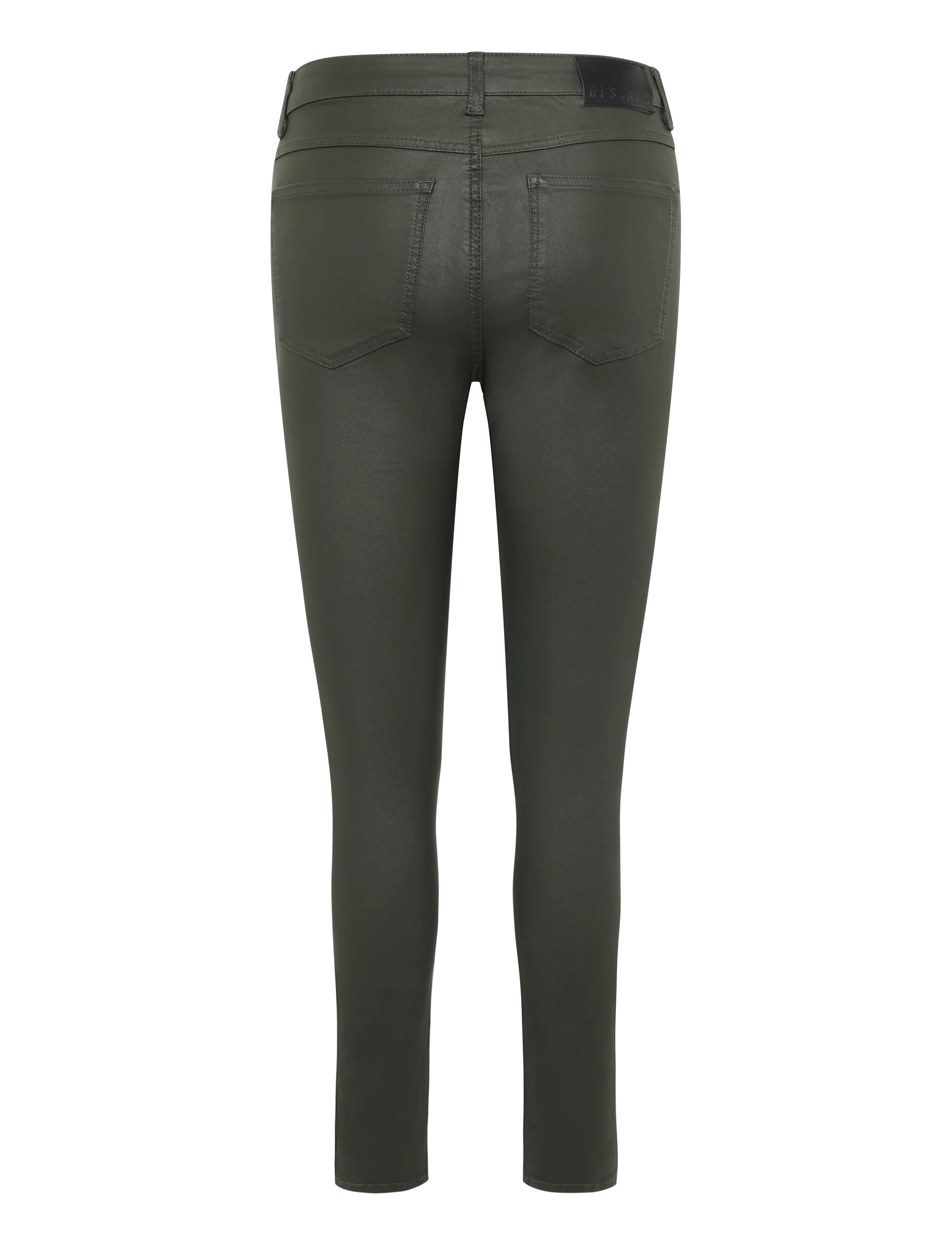 DESIRES - Lola Midwaist Coated Pants - skinny jeans - beluga green - 2
