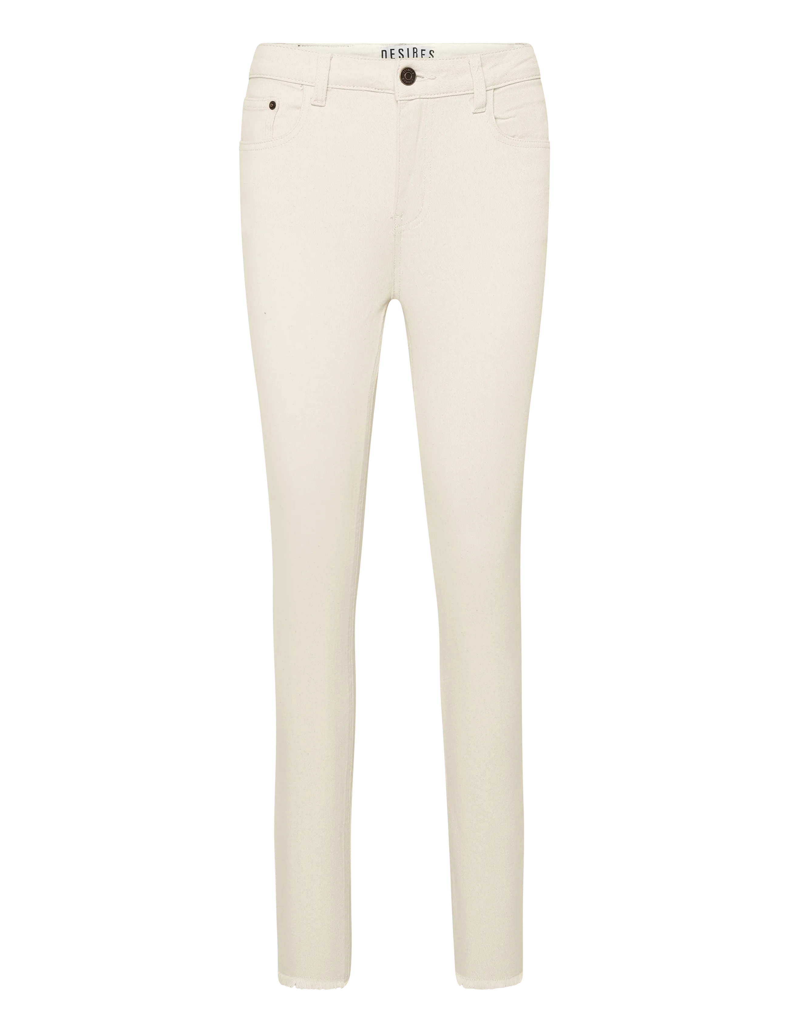 DESIRES Enia Midwaist Slim Jeans - Skinny jeans - WINTER TWIG SAND / cream