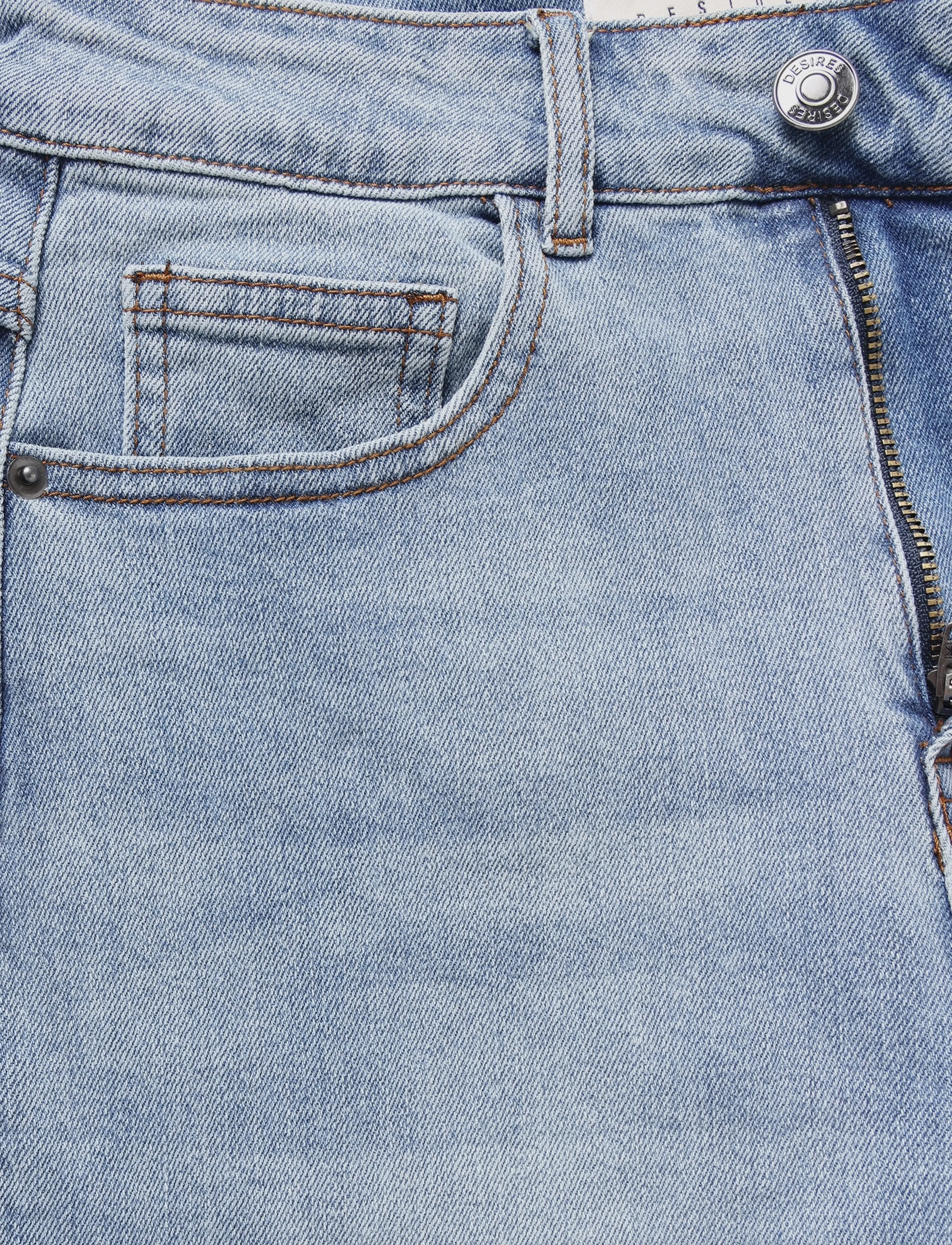 DESIRES - Florence Højtaljet Jeans - brede jeans - light blue wash - 5