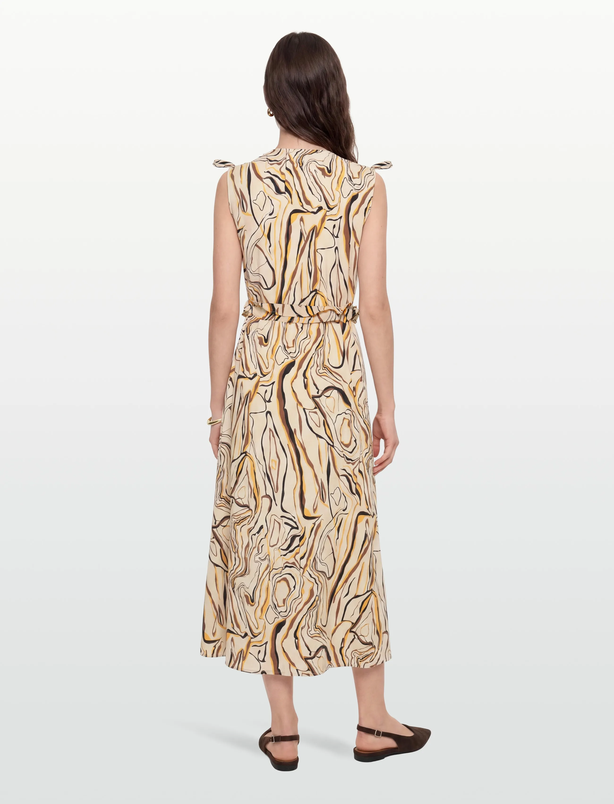 DESIRES - Carla Sleeveless Midcalf Dress - sommerkjoler - gardenia - 4