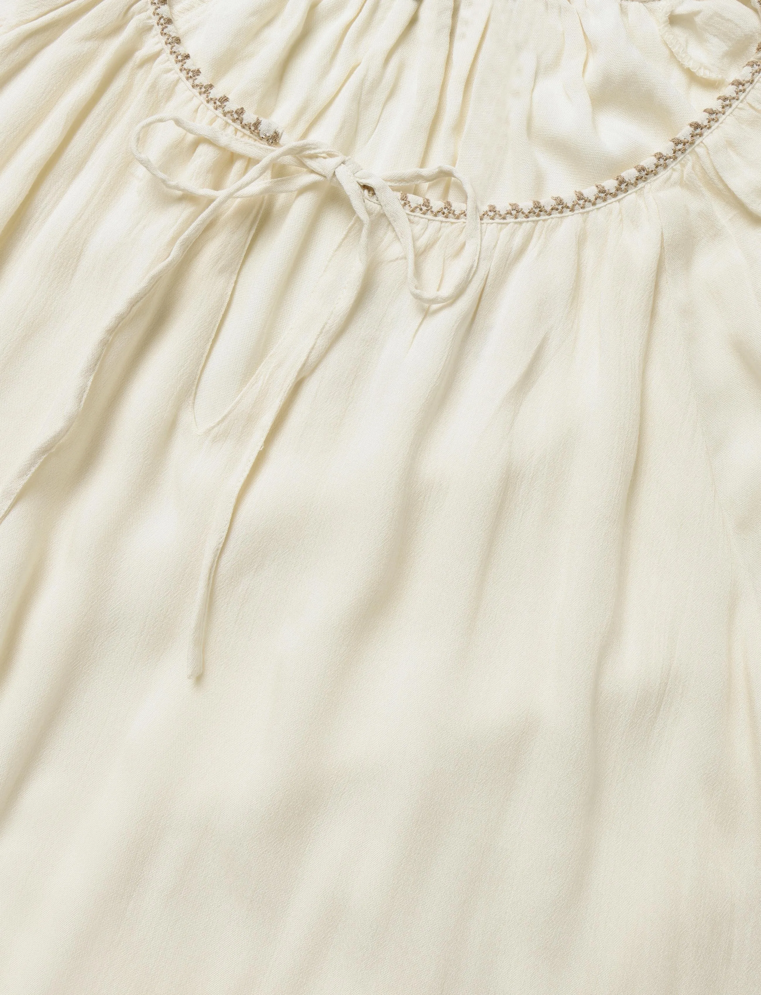 DESIRES - Christa 3/4 Sleeve Ankle Length Emb - sommerkjoler - white peony - 5