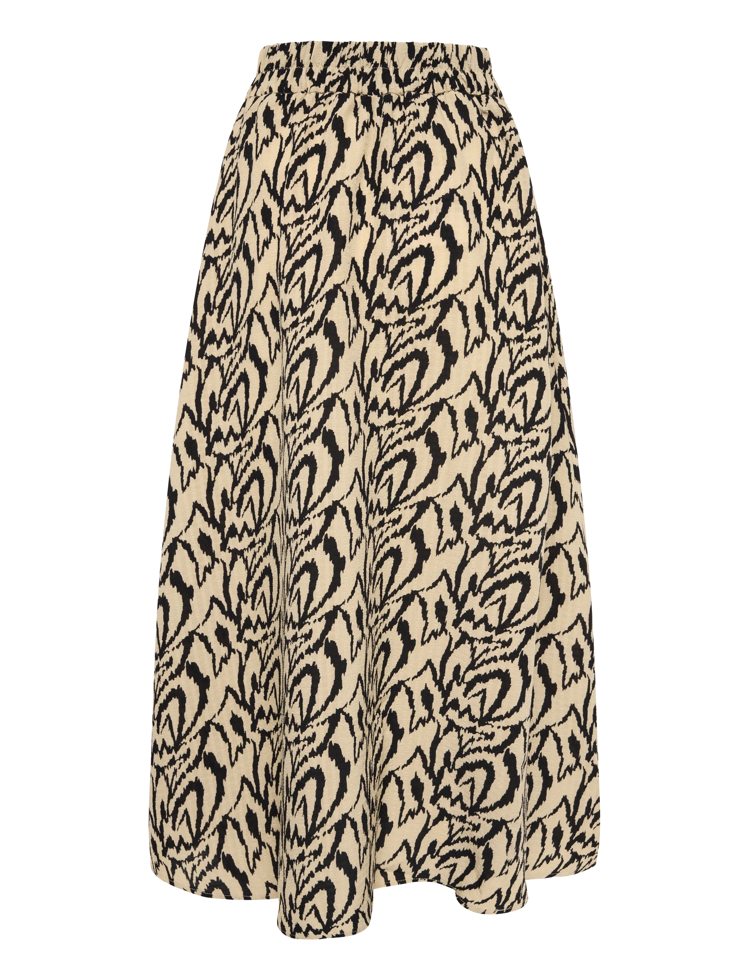 DESIRES - Daniela High Waist Midcalf Skirt - midi nederdele - cuban sand print - 2