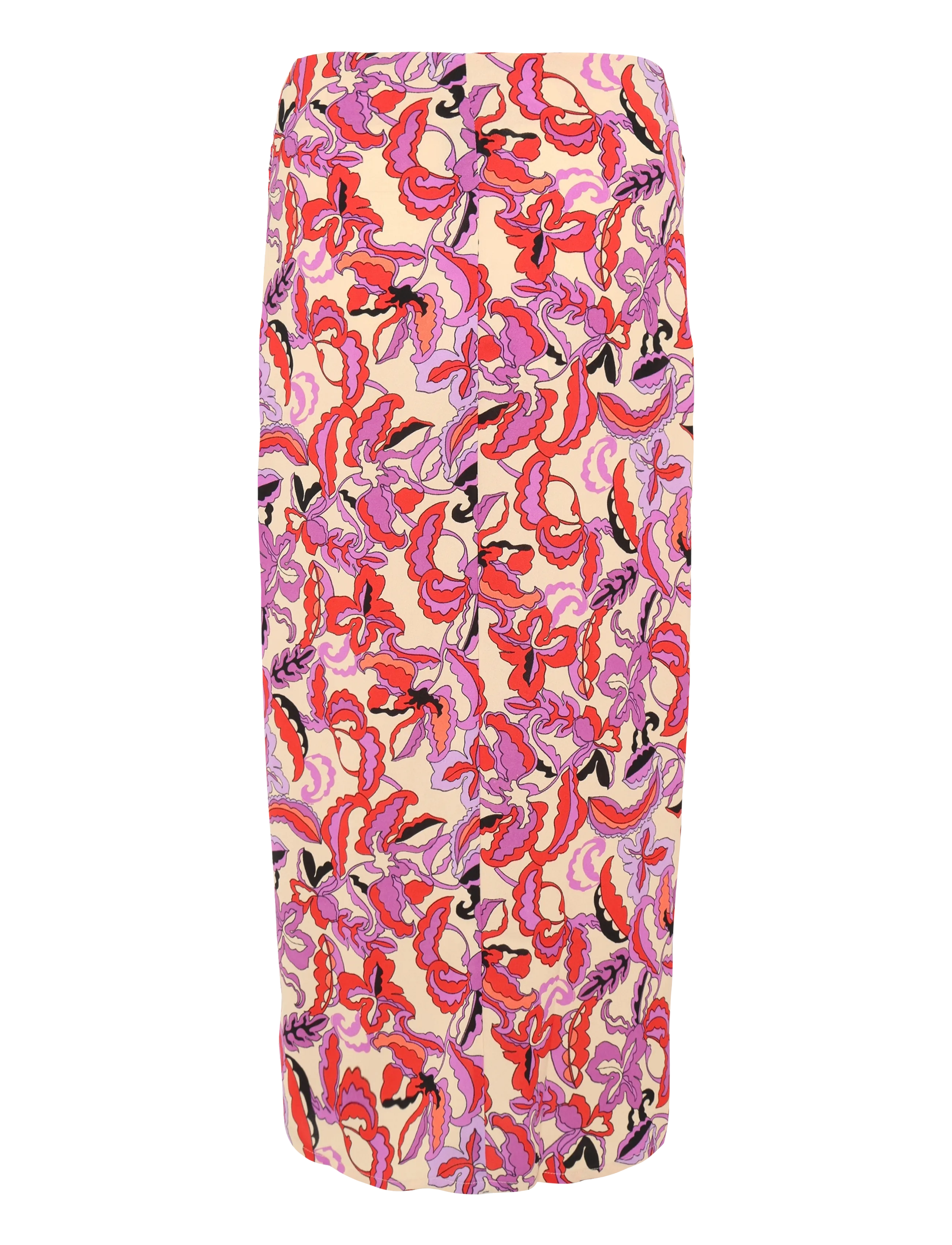 DESIRES - Delilah Midwaist Midcalf Knot Skirt - midi nederdele - gardenia print - 2