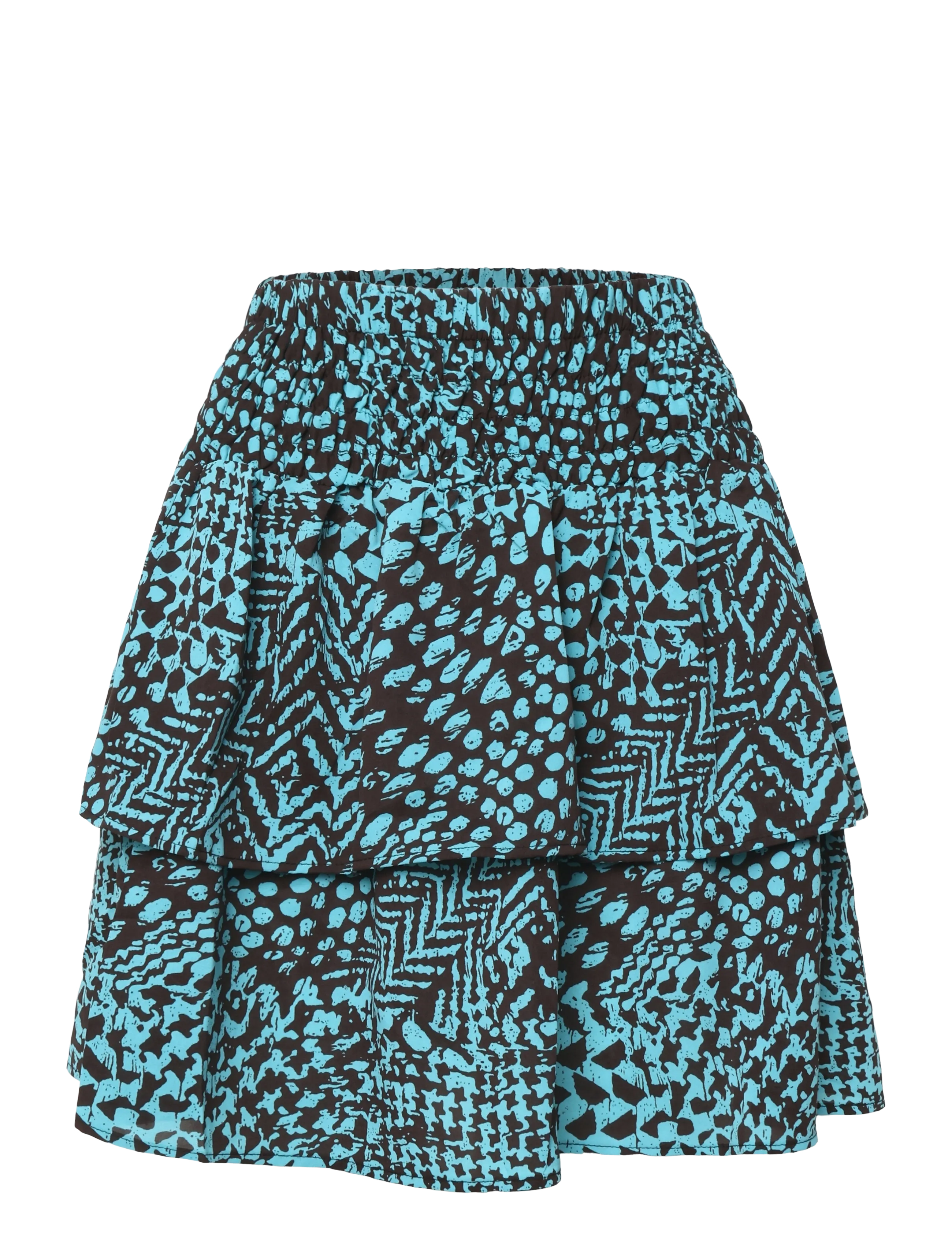 DESIRES Enur Short Skirt - Kleidung - CRYSTAL TEAL PRINT / blue