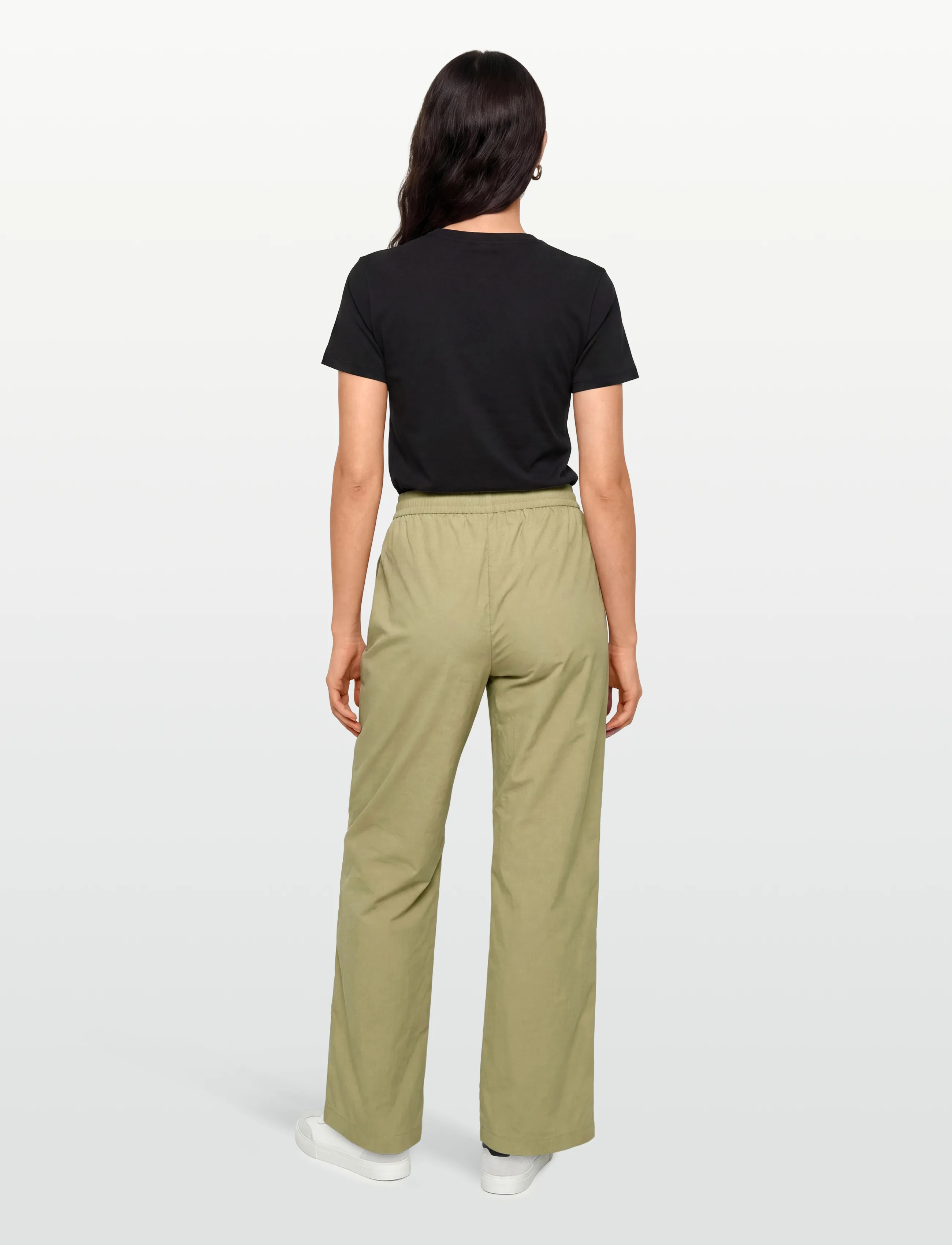 DESIRES - DSIsla High Waisted Parachute Pant - festtøj til outletpriser - kelp sand - 4