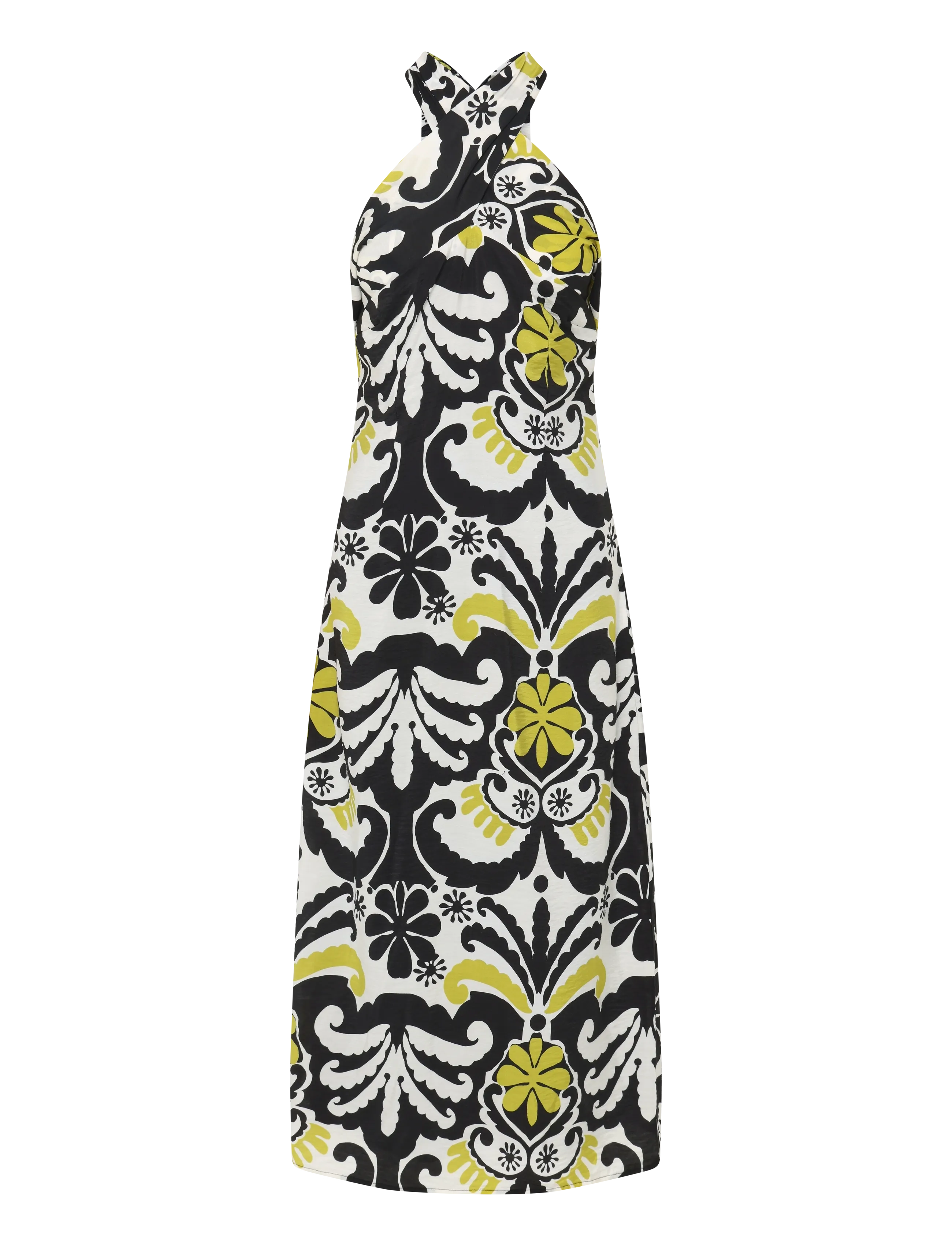 DESIRES DSNori Halterneck Print Dress - Klänningar - GARDENIA PRINT / multi