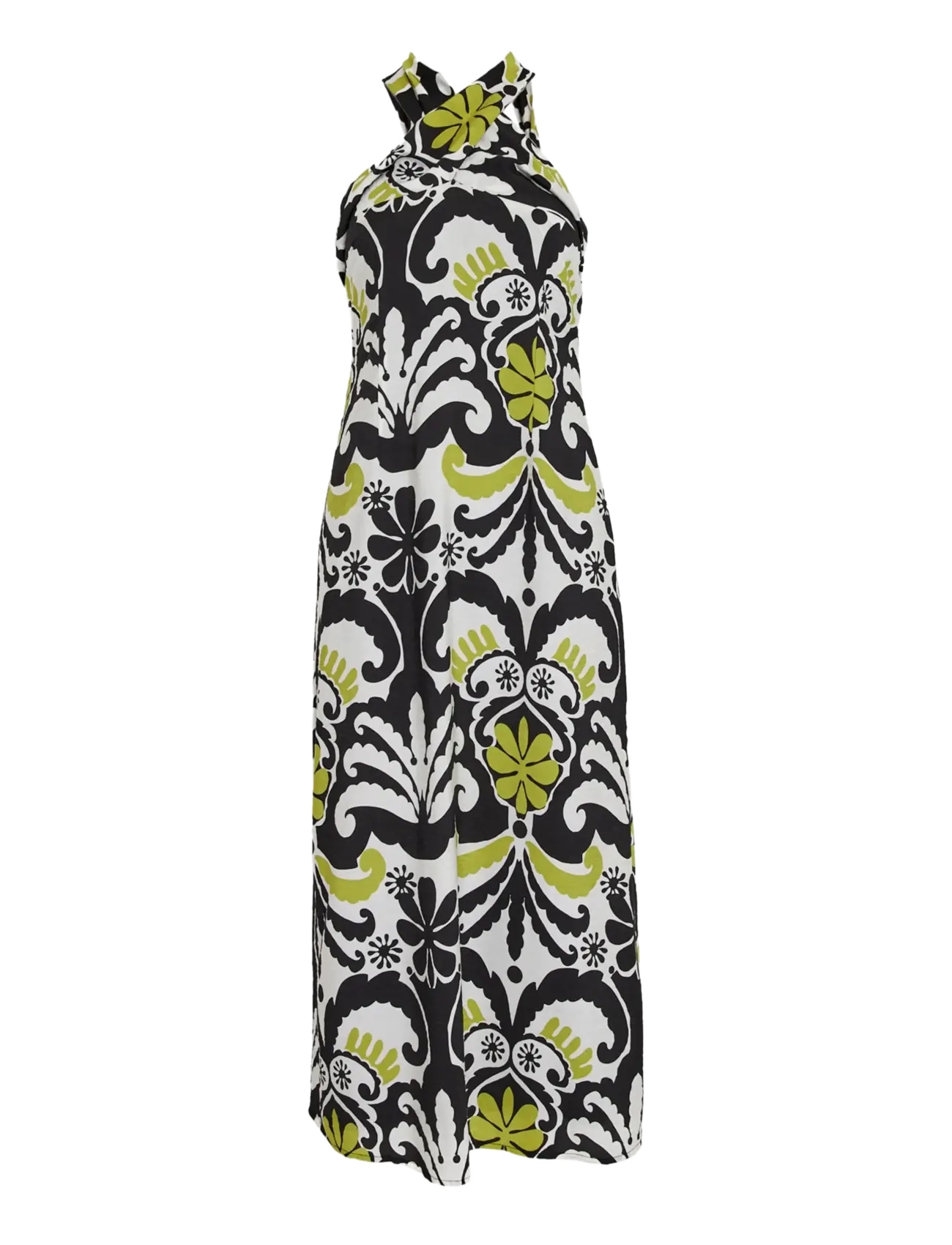 DESIRES DSNori Halterneck Print Dress - DESIRES - GARDENIA PRINT / white