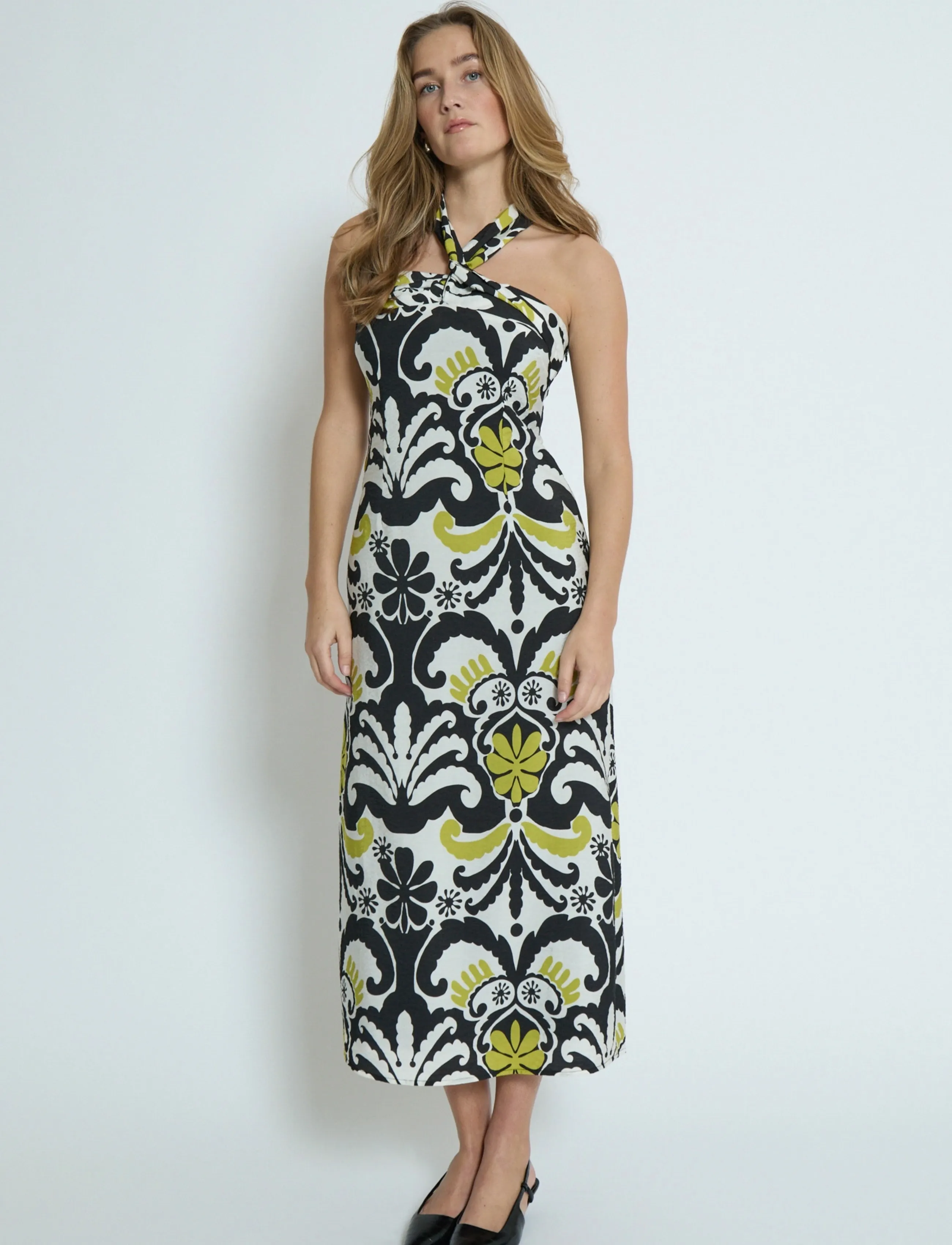 DESIRES - DSNori Halterneck Print Dress - sommerkleider - gardenia print - 4