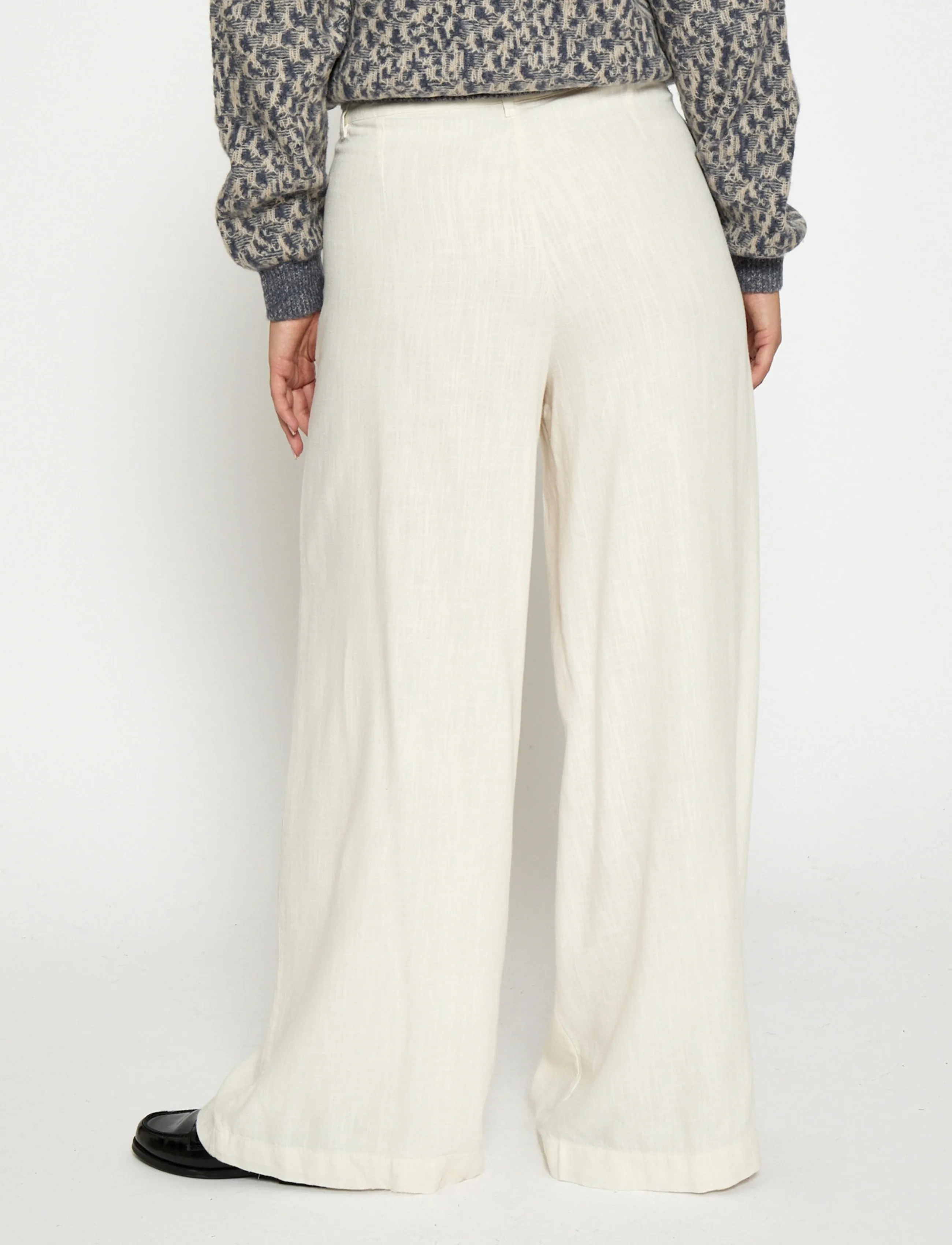 DESIRES - DSGrace Pant - leinenhosen - tofu - 2