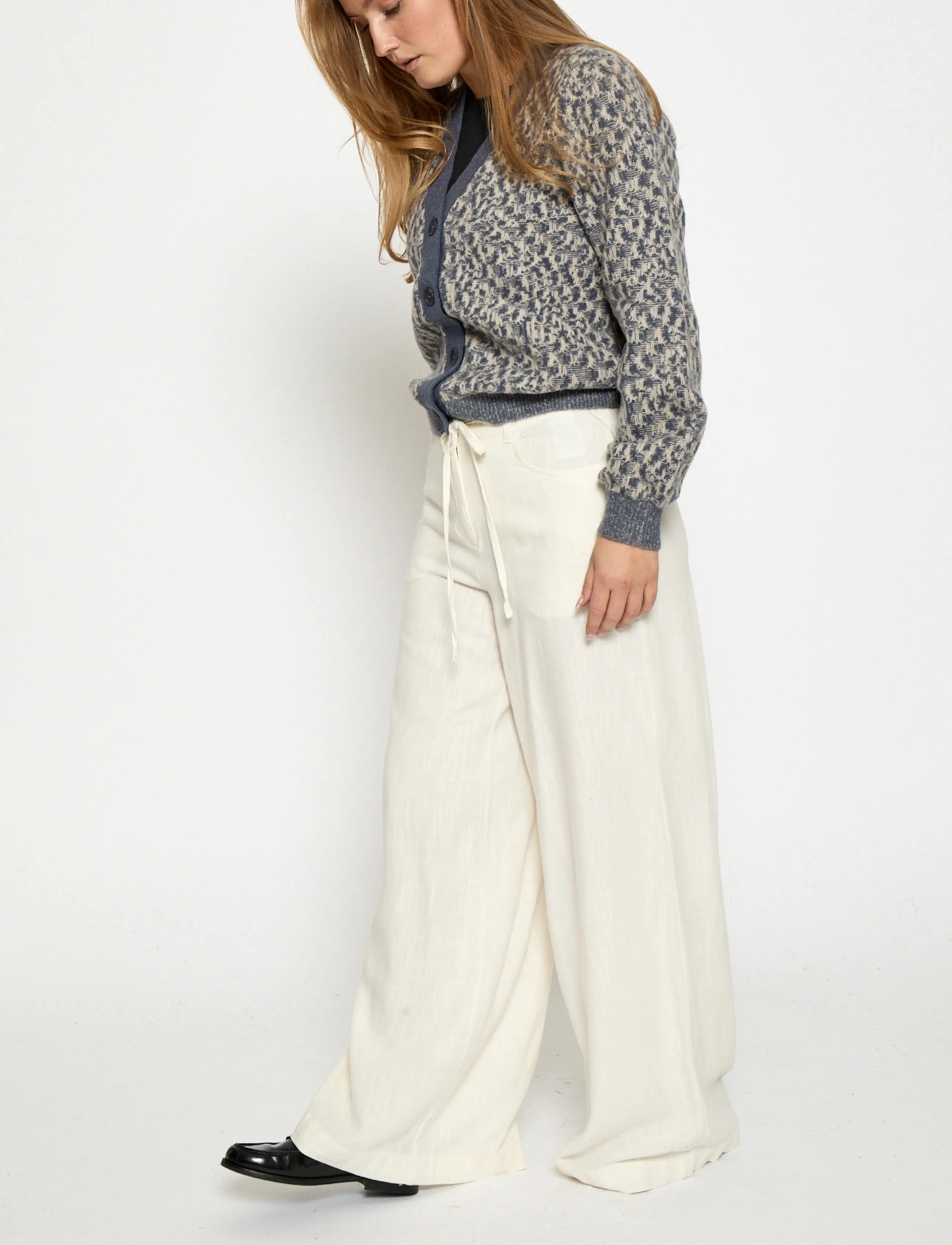 DESIRES - DSGrace Pant - leinenhosen - tofu - 3