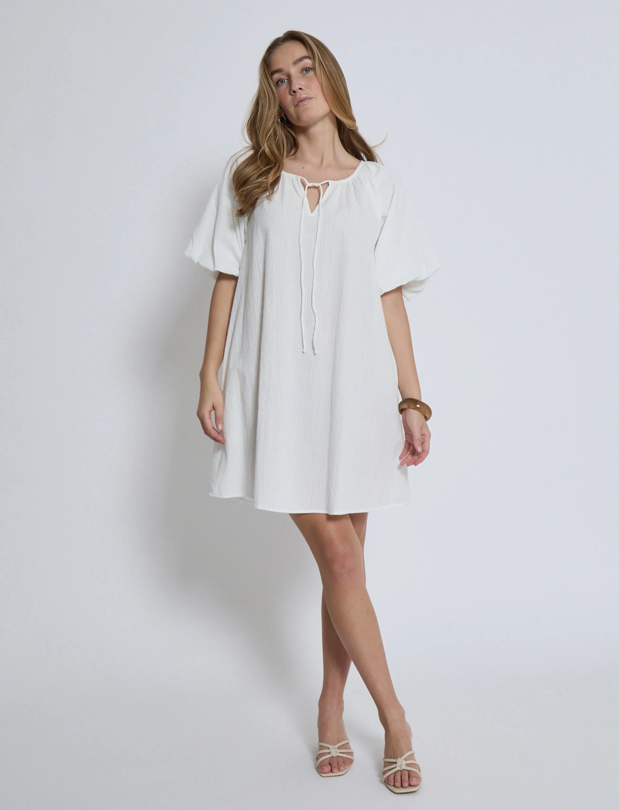 DESIRES - DSGeorgia Short Dress - sommerkjoler - cloud dancer - 3