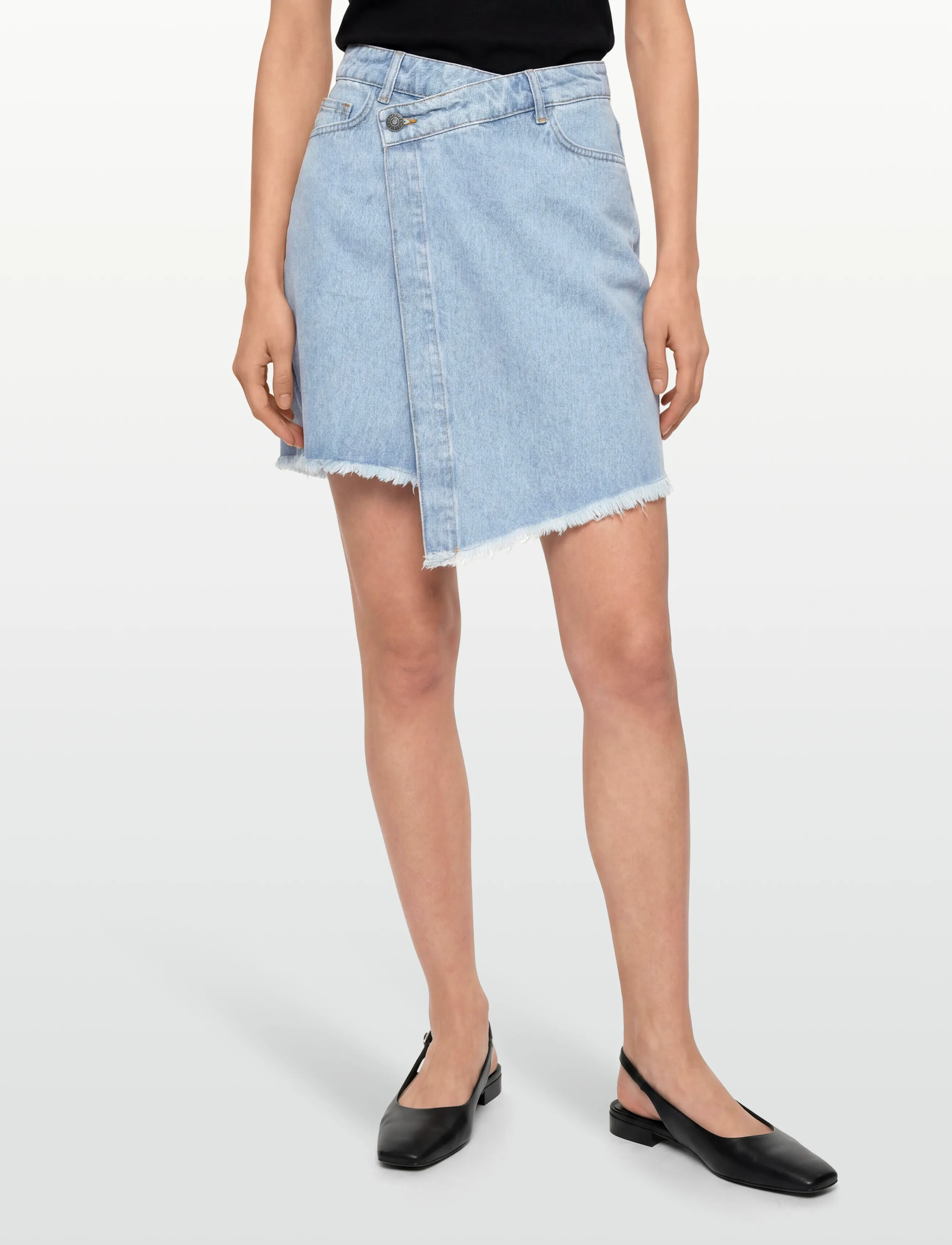 DESIRES - DSGaia Short Denim Skirt - slå-om-nederdele - denim - 2