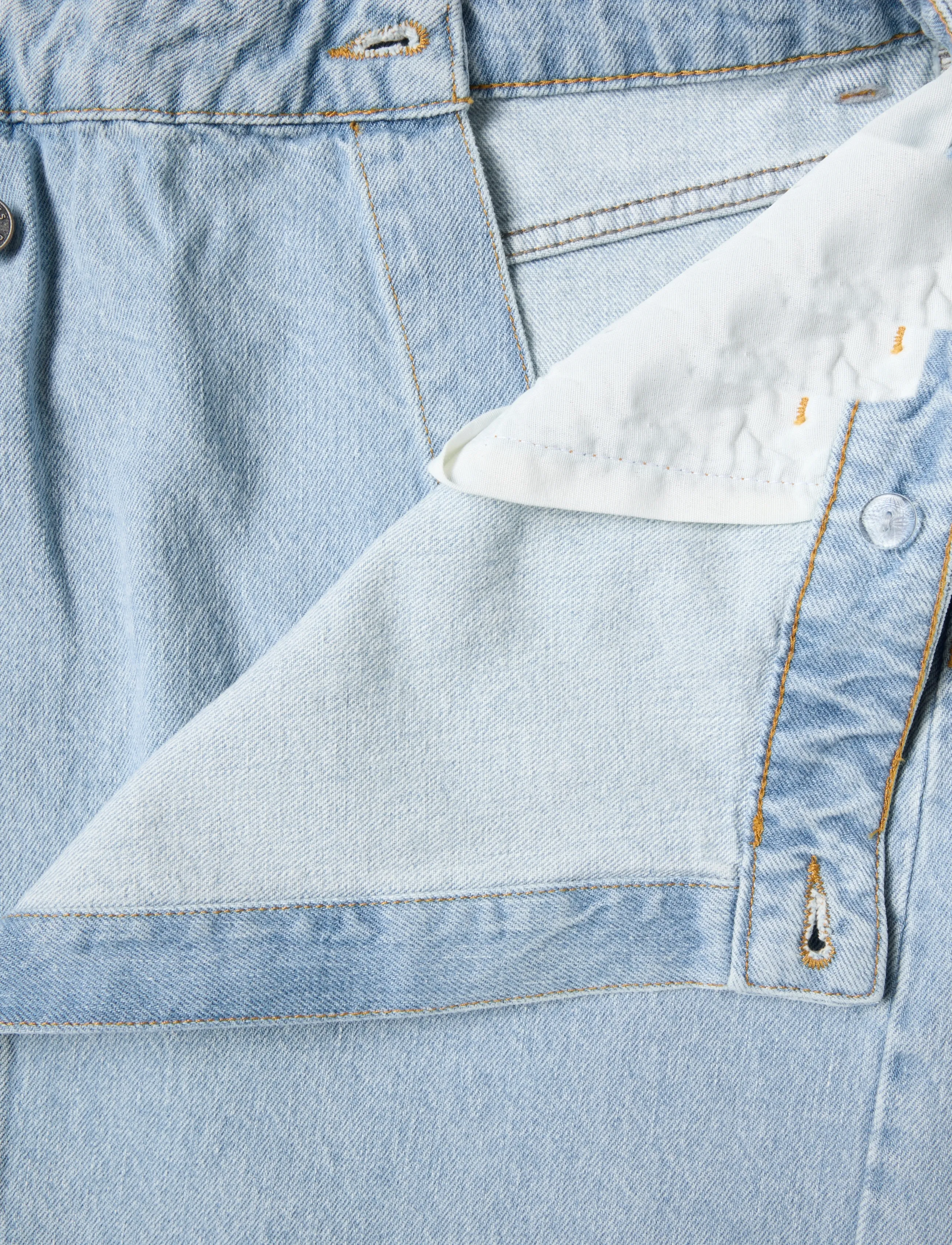 DESIRES - DSGaia Short Denim Skirt - slå-om-nederdele - denim - 4