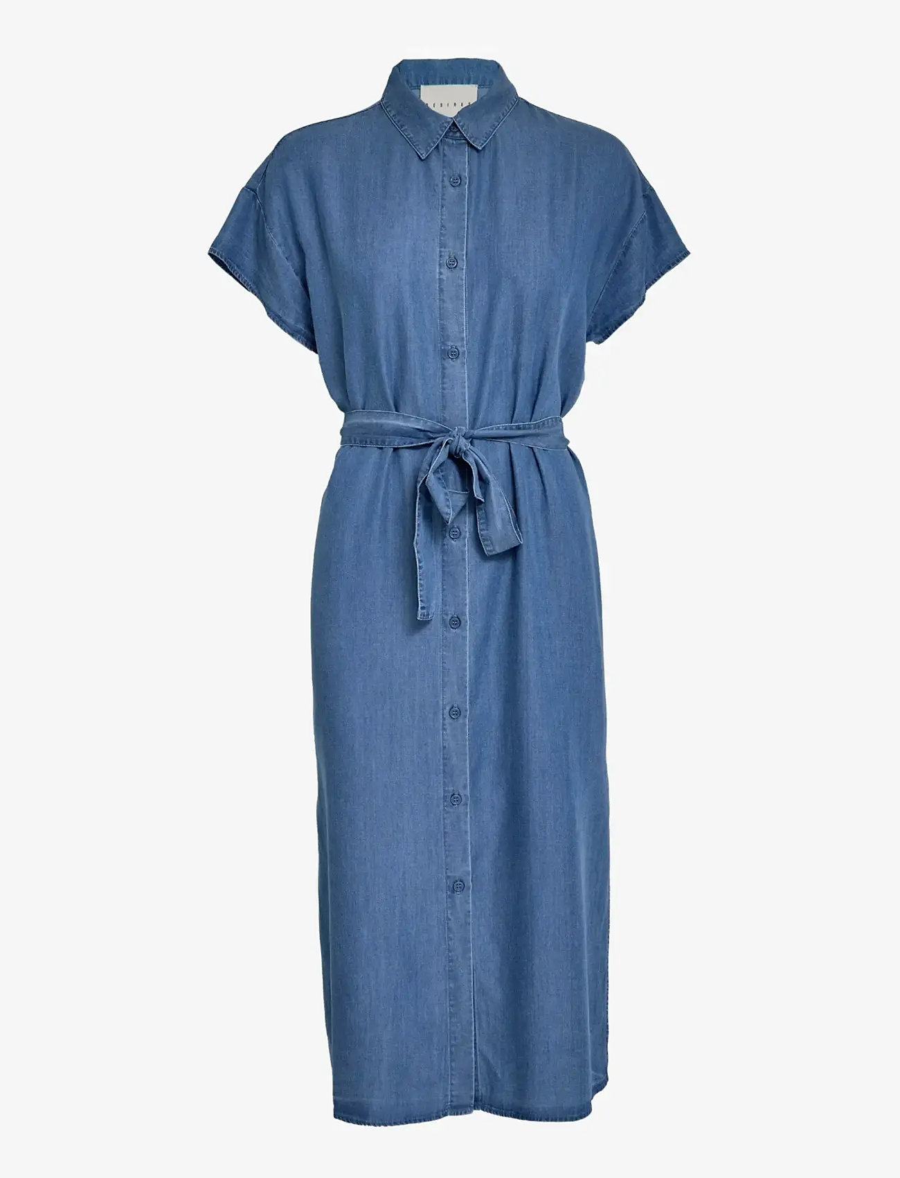 DESIRES DSElaina Lyocell Shirt Dress - Denimkjoler - MID-BLUE DENIM / blue