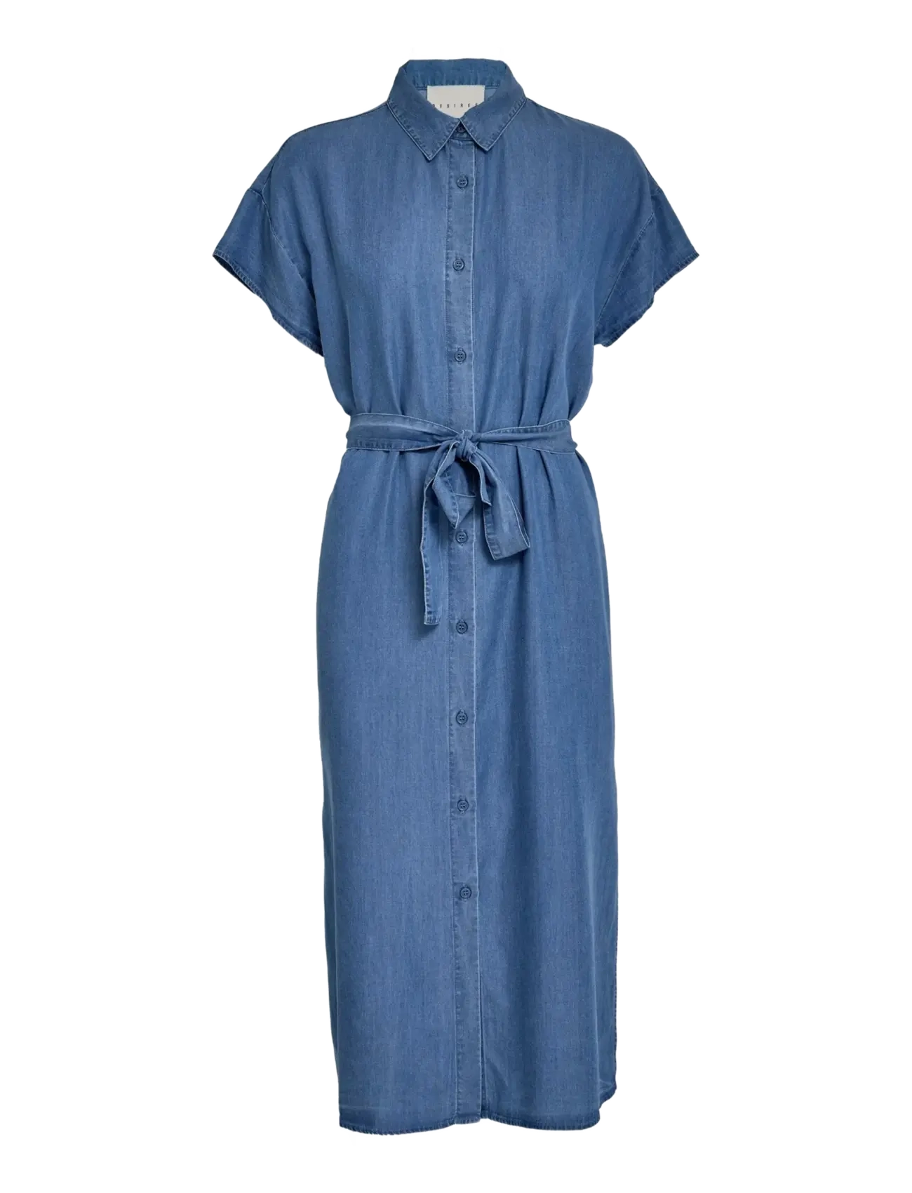 DESIRES DSElaina Lyocell Shirt Dress - Midiklänningar - MID-BLUE DENIM / blue