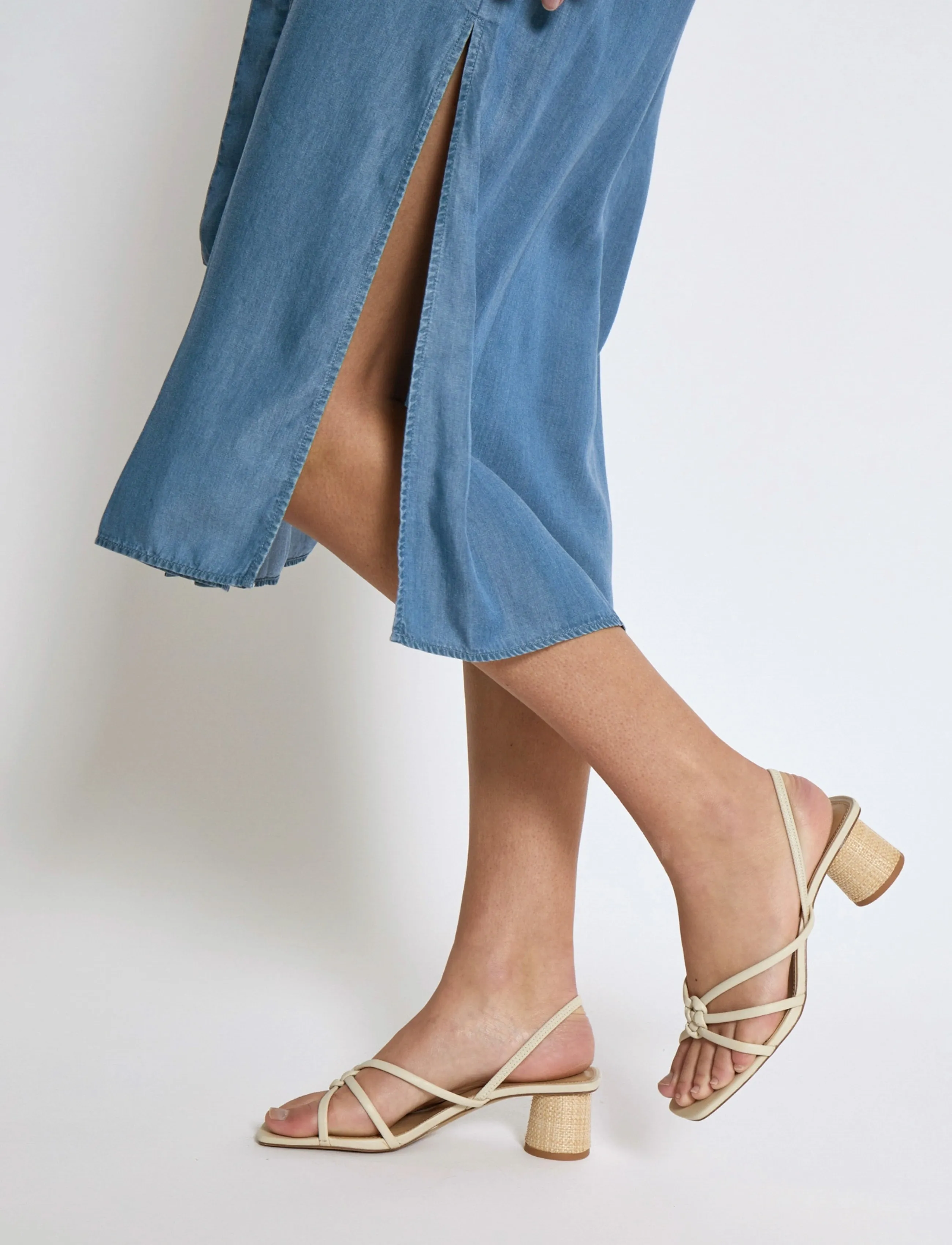 DESIRES - DSElaina Lyocell Shirt Dress - mid-blue denim - 5