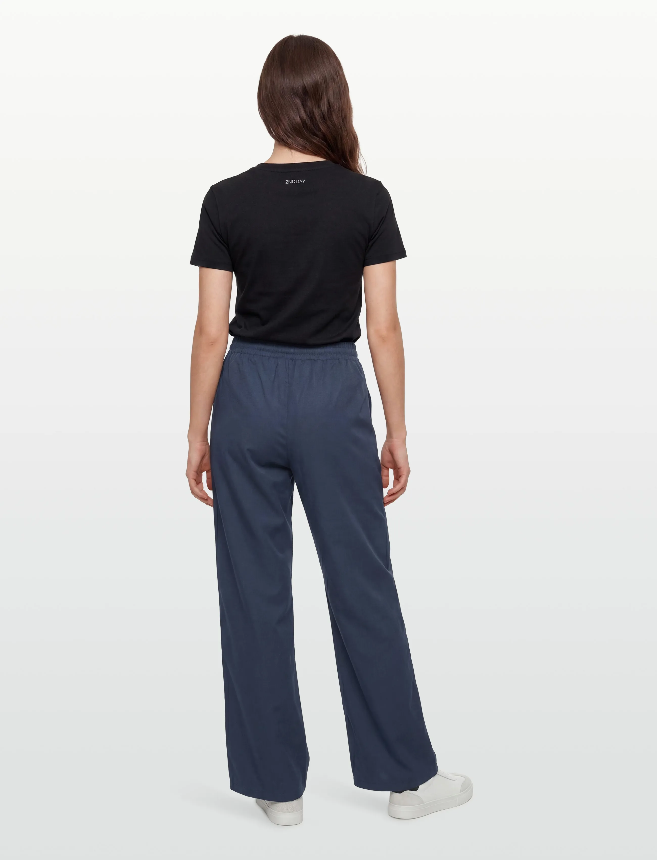 DESIRES - DSKaren Mid Waisted Pant - festtøj til outletpriser - total eclipse blue - 4