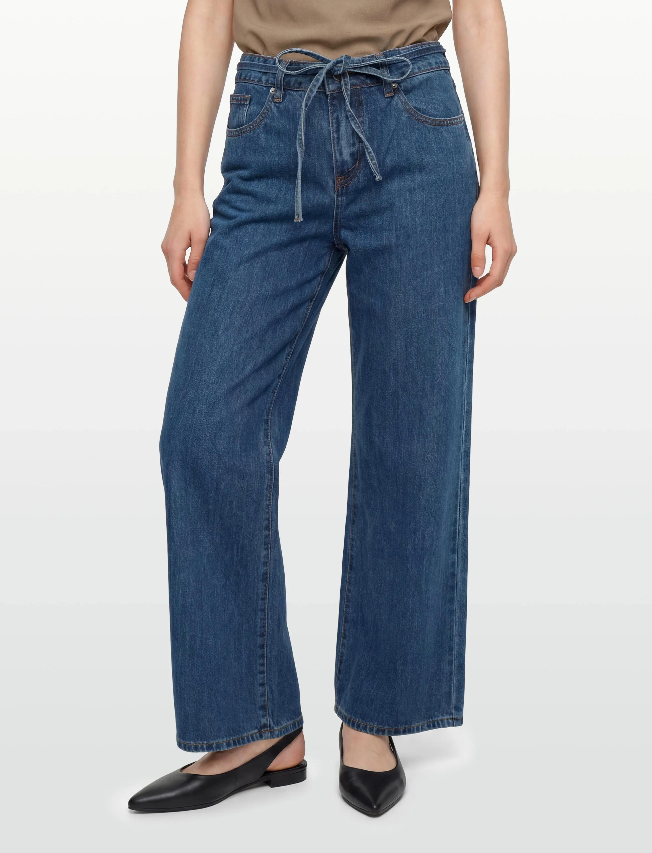 DESIRES - DSMegan Low Waisted Jeans - brede jeans - mid blue denim - 3