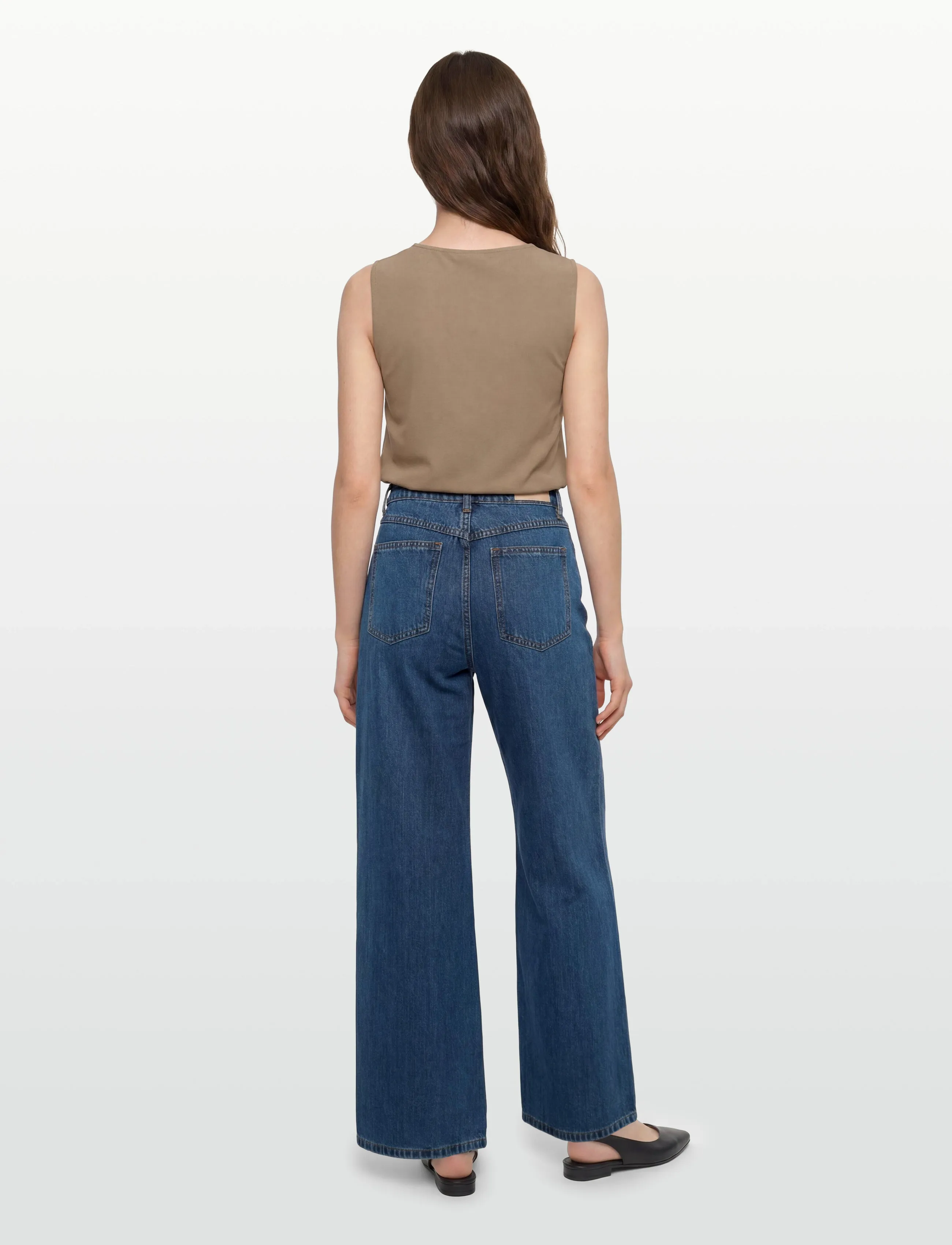 DESIRES - DSMegan Low Waisted Jeans - brede jeans - mid blue denim - 4