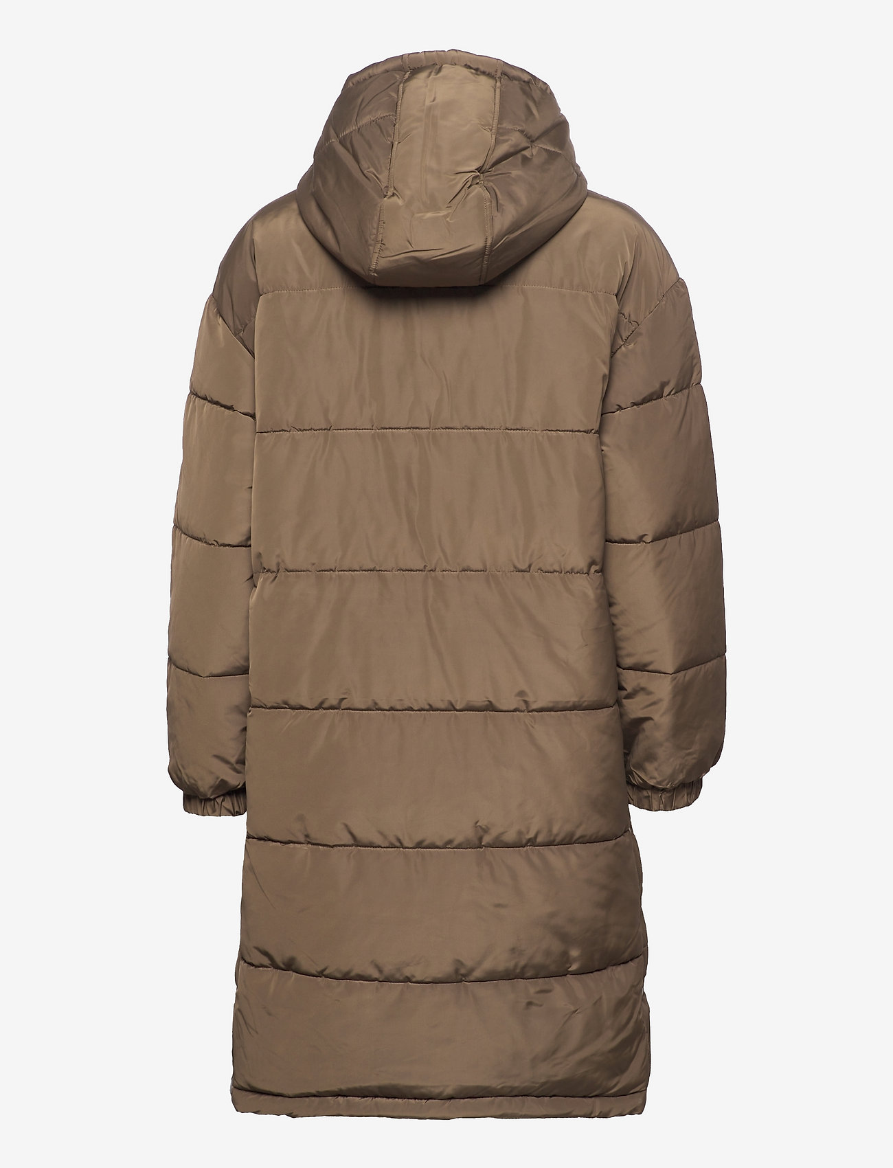 DESIRES - Edith Long Jacket - dun- & vadderade jackor - crocodile green - 1