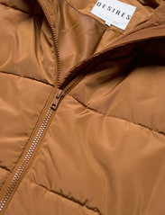 DESIRES - Edith Long Jacket - winter jackets - rubber brown - 4