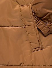 DESIRES - Edith Long Jacket - talvitakit - rubber brown - 5