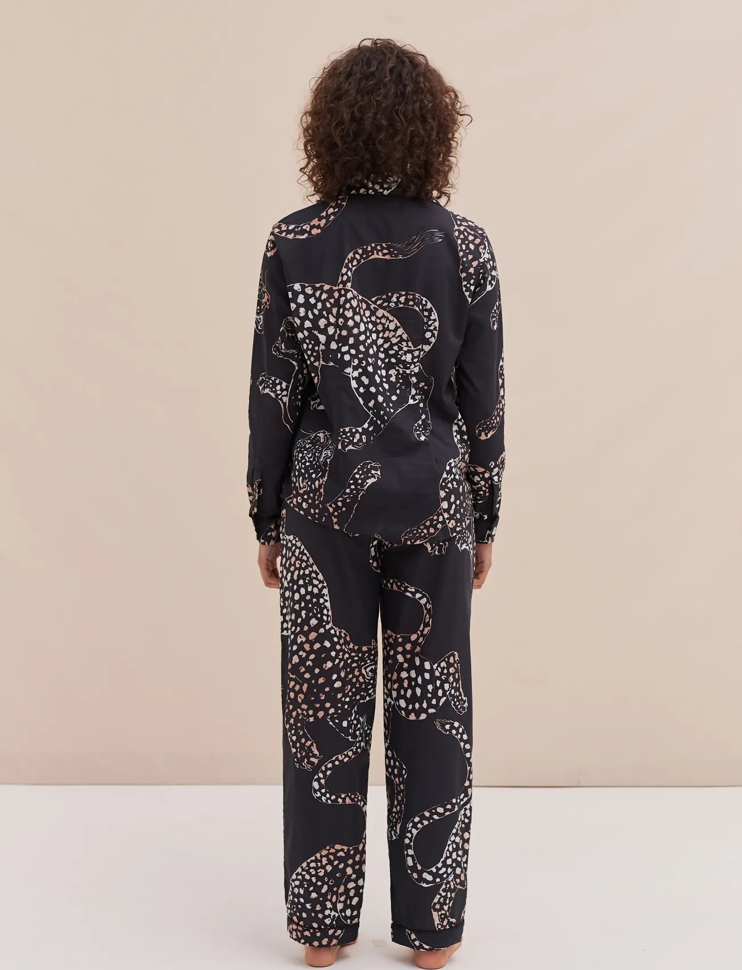 Desmond and Dempsey - Jag Long Pyjama Set - pyjamas - navy - 4