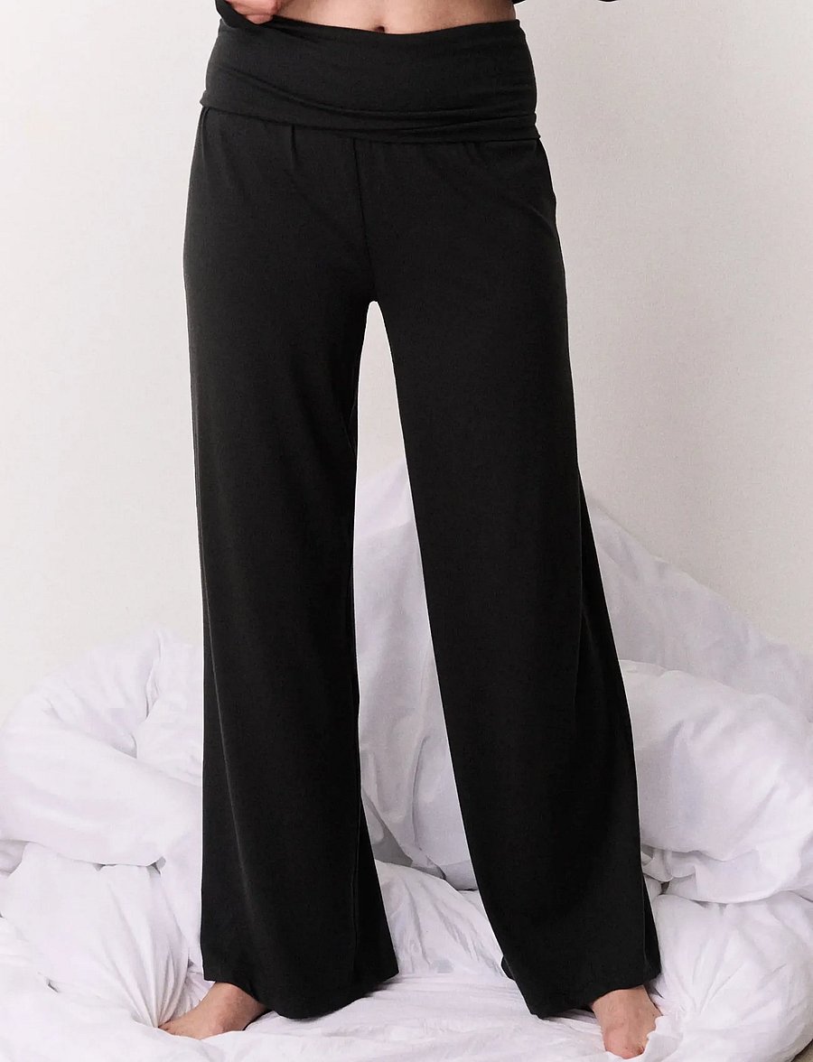 Desmond and Dempsey - Plain Jersey Twist Set - pyjamas - black - 3