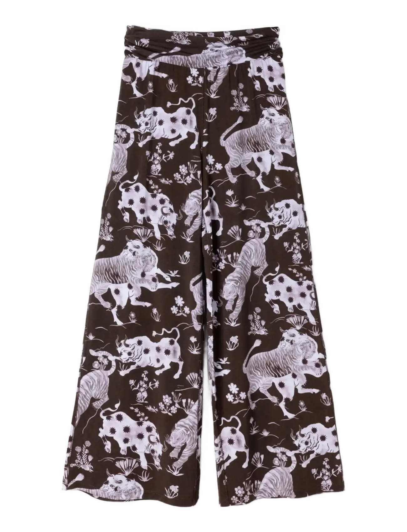 Desmond and Dempsey - Plain Jersey Twist Set - pyjamas - chocolate inverted - 2