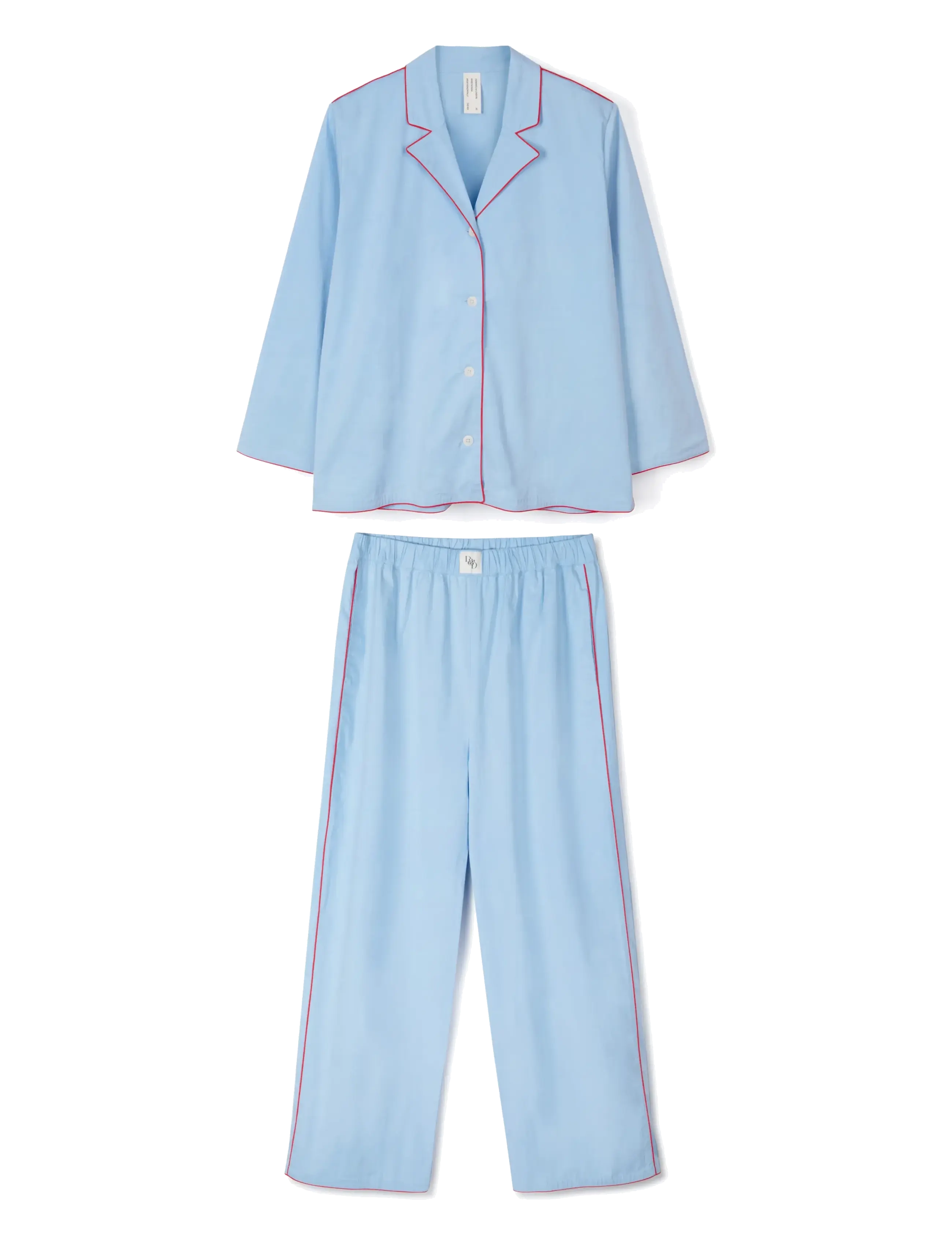 Desmond and Dempsey - 402 Long Pyjama Set - pyjamas - blue - 1