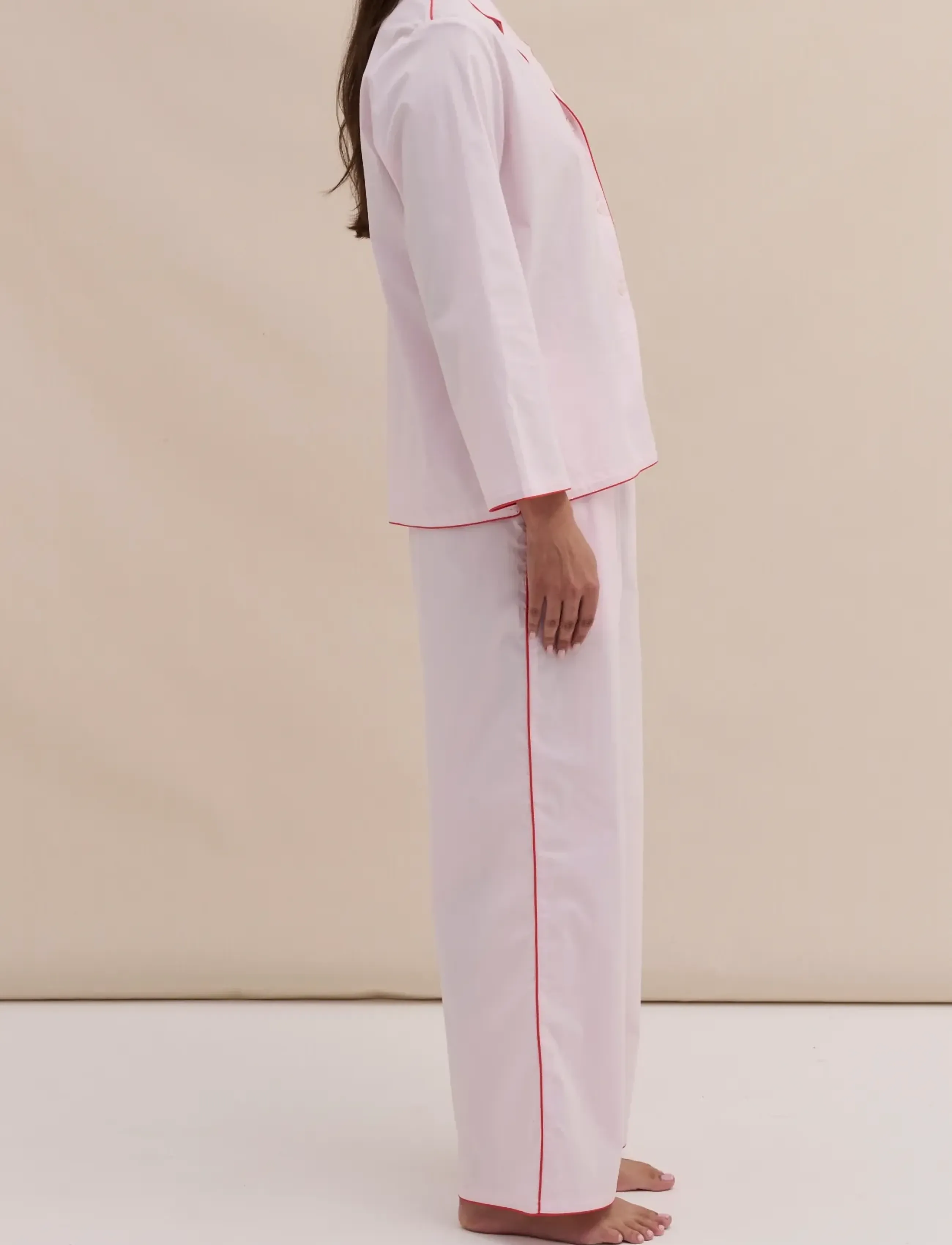 Desmond and Dempsey - 402 Long Pyjama Set - pyjamas - pink - 3