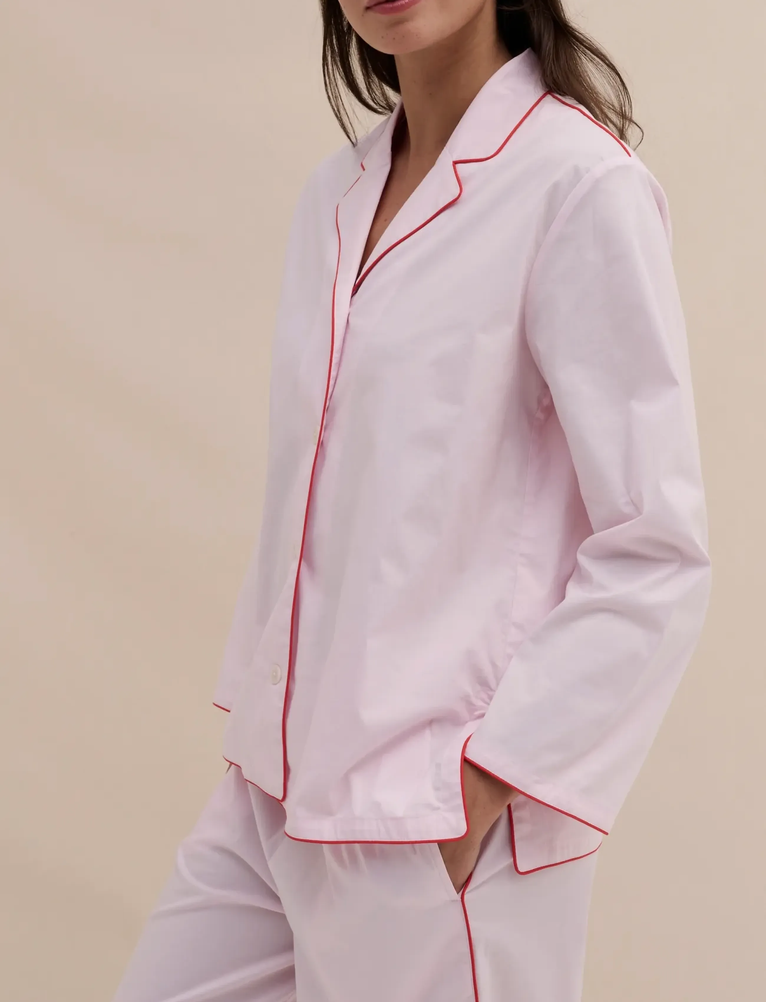 Desmond and Dempsey - 402 Long Pyjama Set - pyjamas - pink - 4