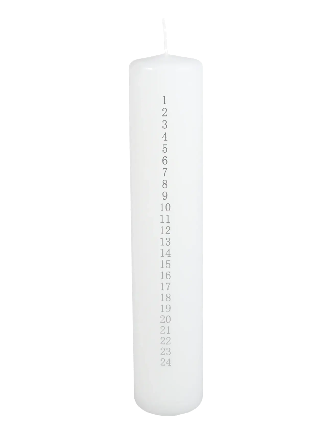 Det Gamle Apotek Calendar candle H25 x Dia 5 - Det Gamle Apotek - WHITE / white