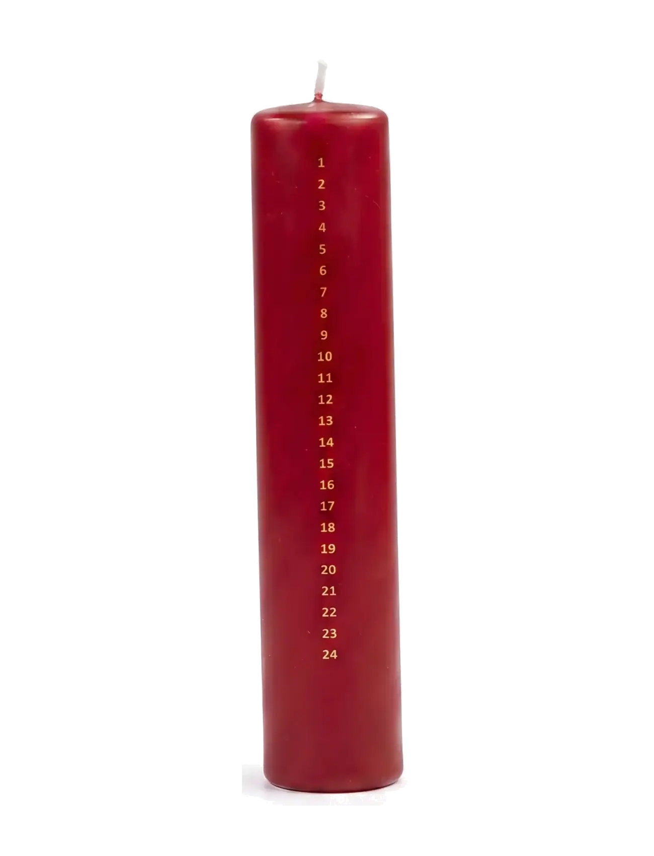 Det Gamle Apotek Calendar candle H25 x Dia 5 - Det Gamle Apotek - RED / red