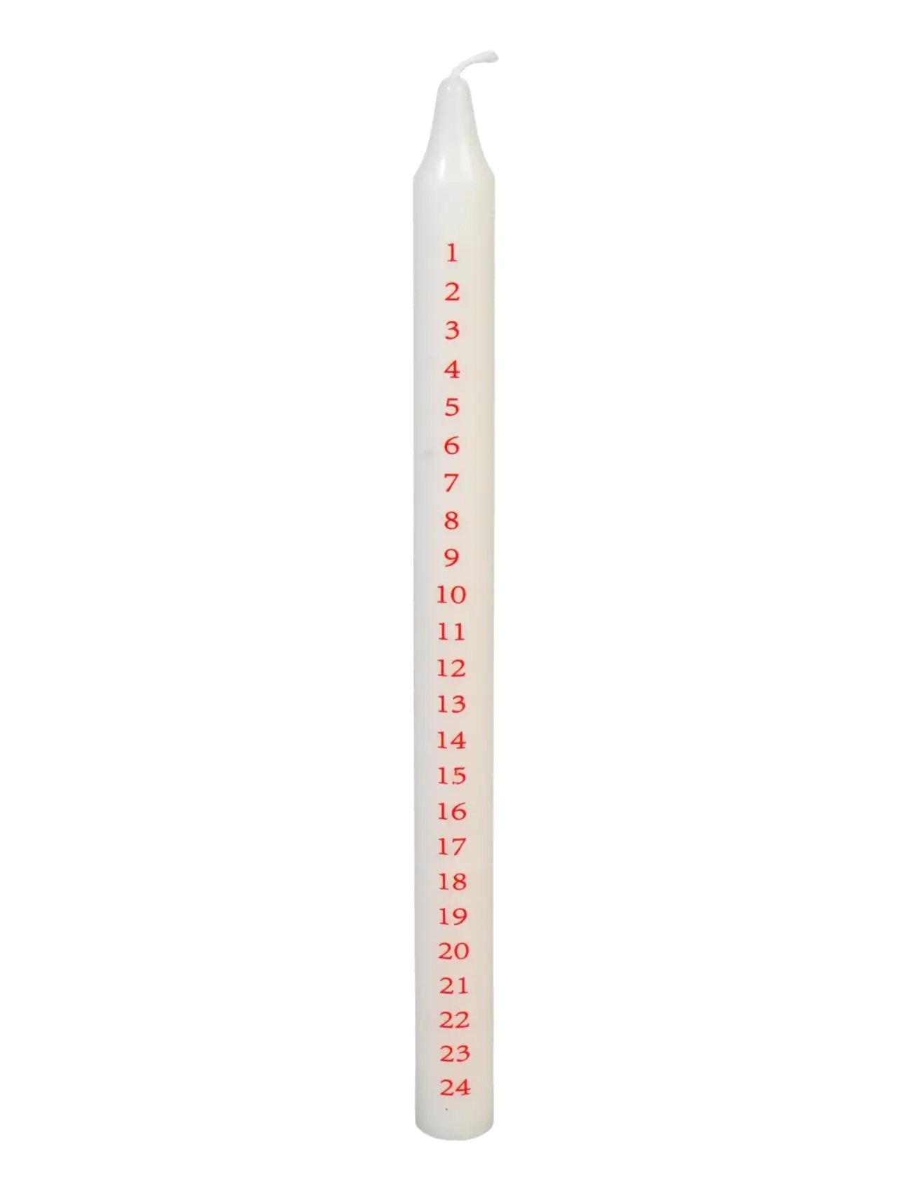 Det Gamle Apotek Calendar candle H29 x Dia 2,2 - Det Gamle Apotek - WHITE / white