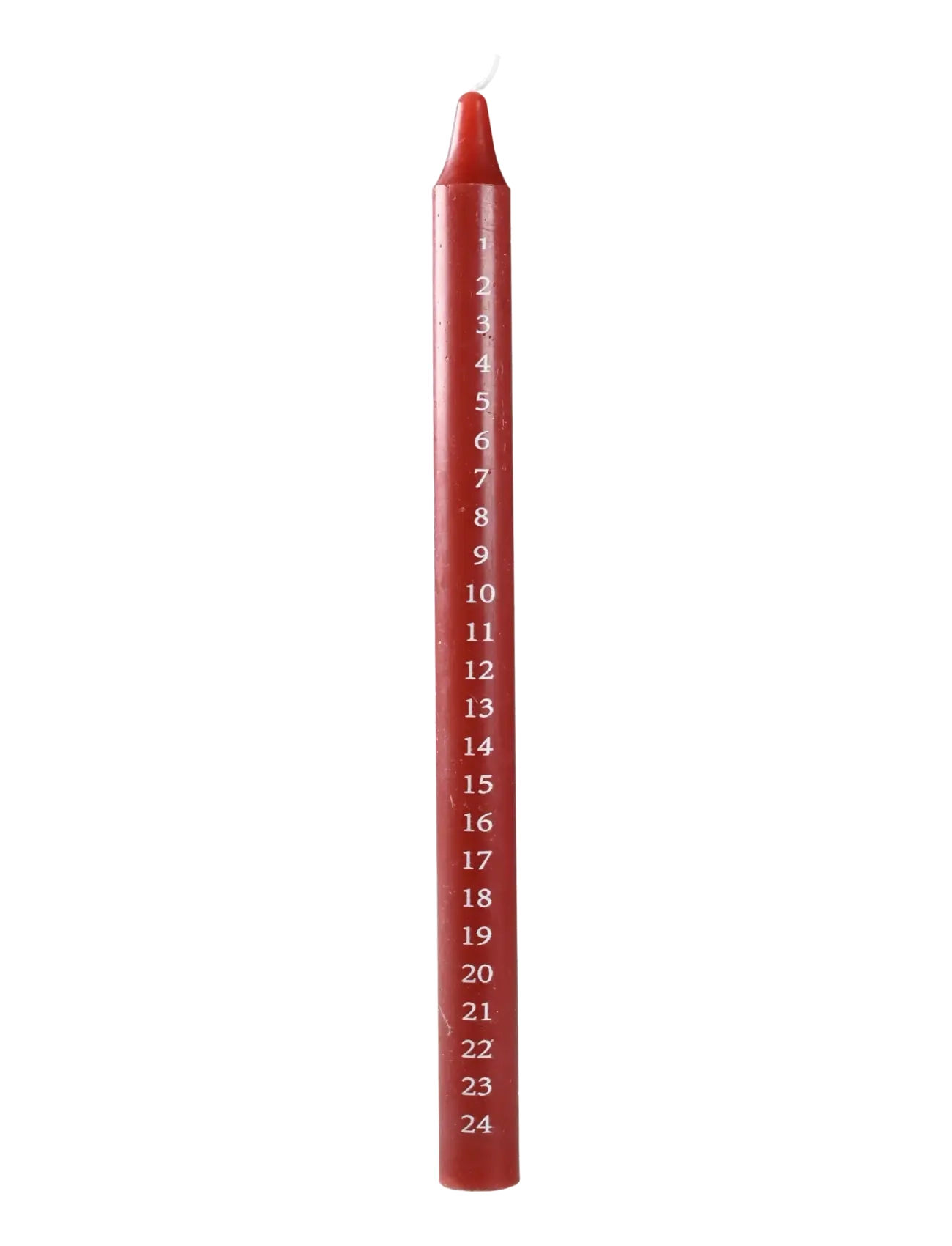 Det Gamle Apotek Calendar candle H29 x Dia 2,2 - Det Gamle Apotek - RED / red