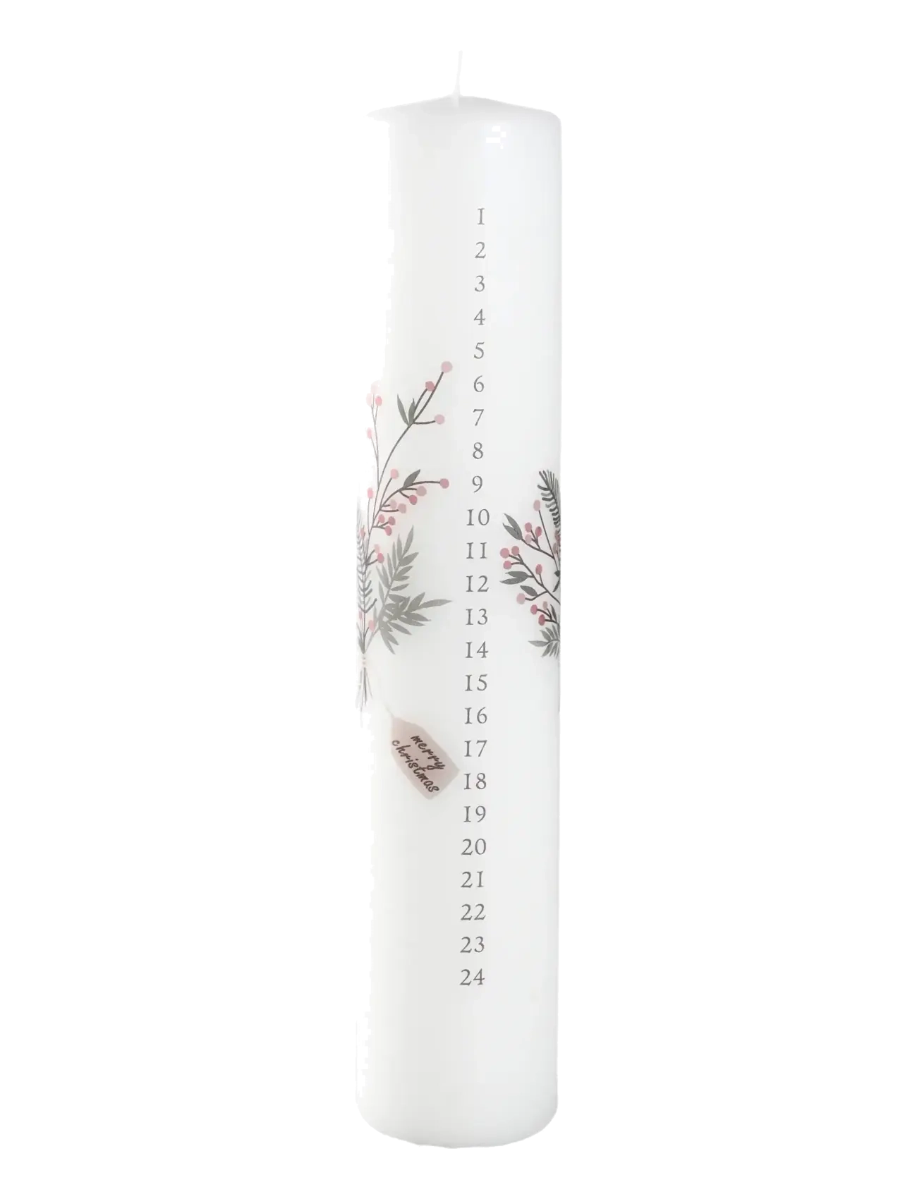Det Gamle Apotek Calendar candle H25 x Dia 5 - Det Gamle Apotek - WHITE / white