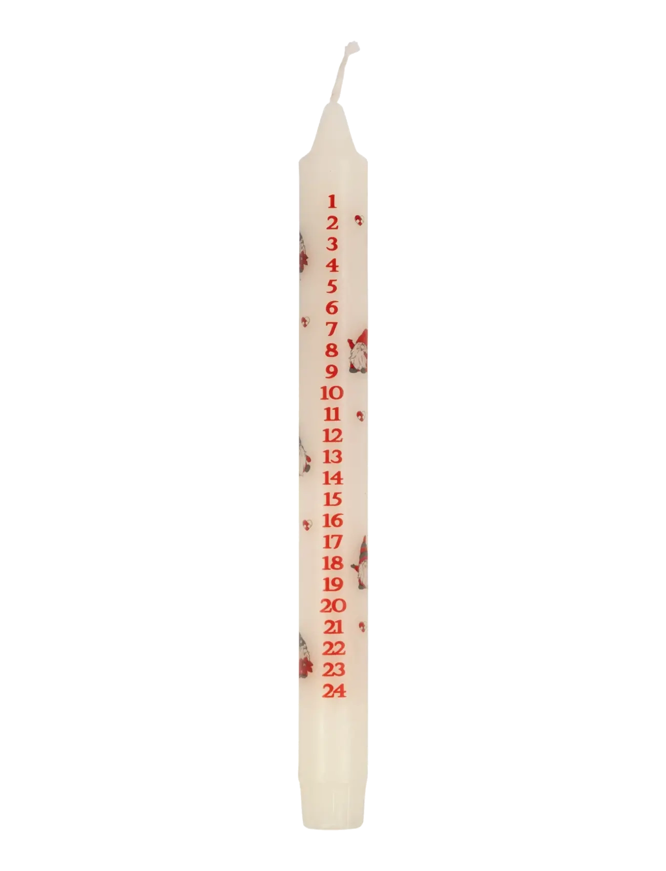 Det Gamle Apotek Calendar candle H23 x Dia 2,2 - Det Gamle Apotek - WHITE / white