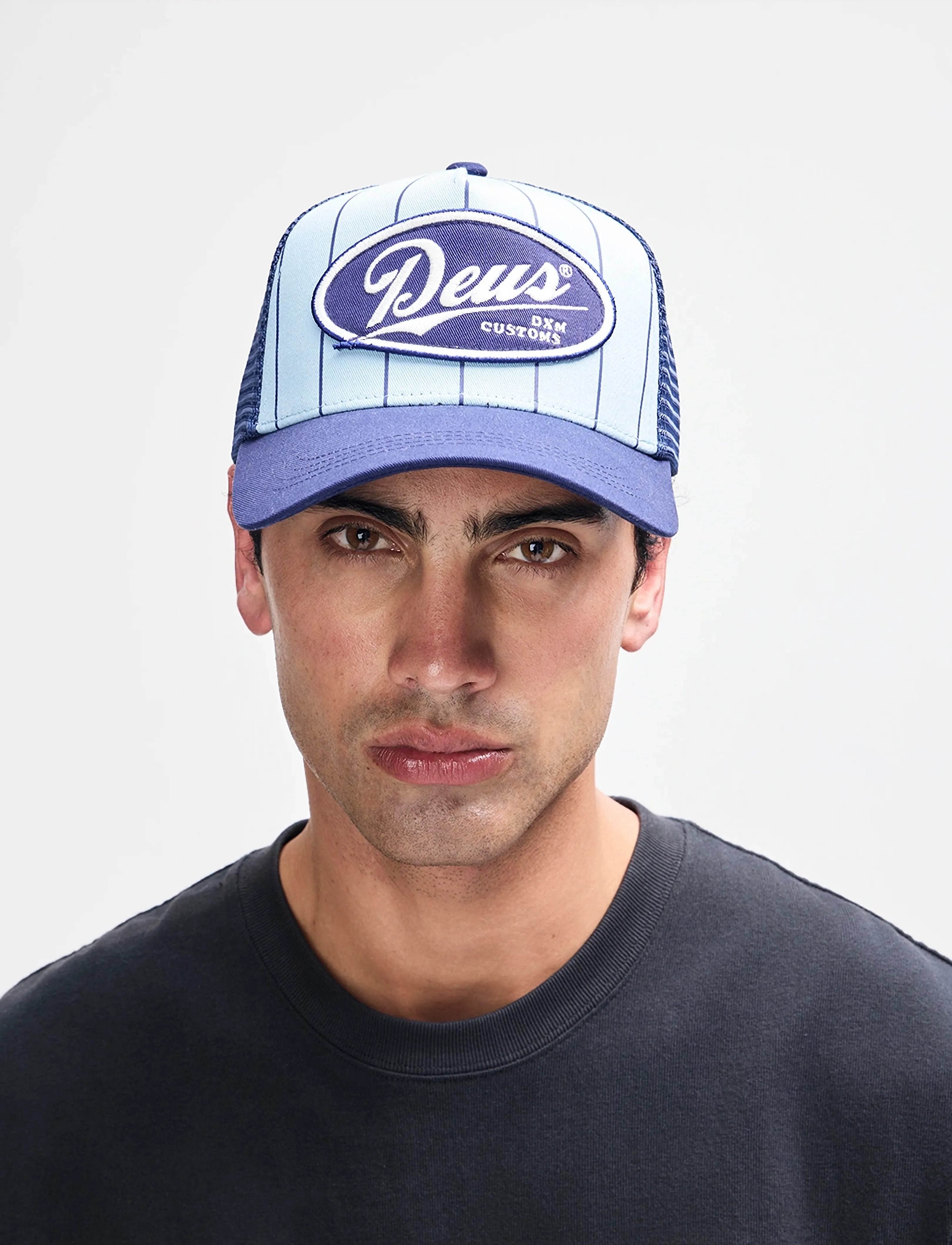 Deus Ex Machina Forecourt Trucker, One Size, Blue, Hovedbeklædning > Kasketter, Herre