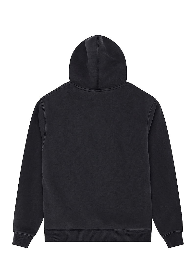 Deus Ex Machina - Shield Garment Dyed Zip Hoodie - hættetrøjer - black - 1