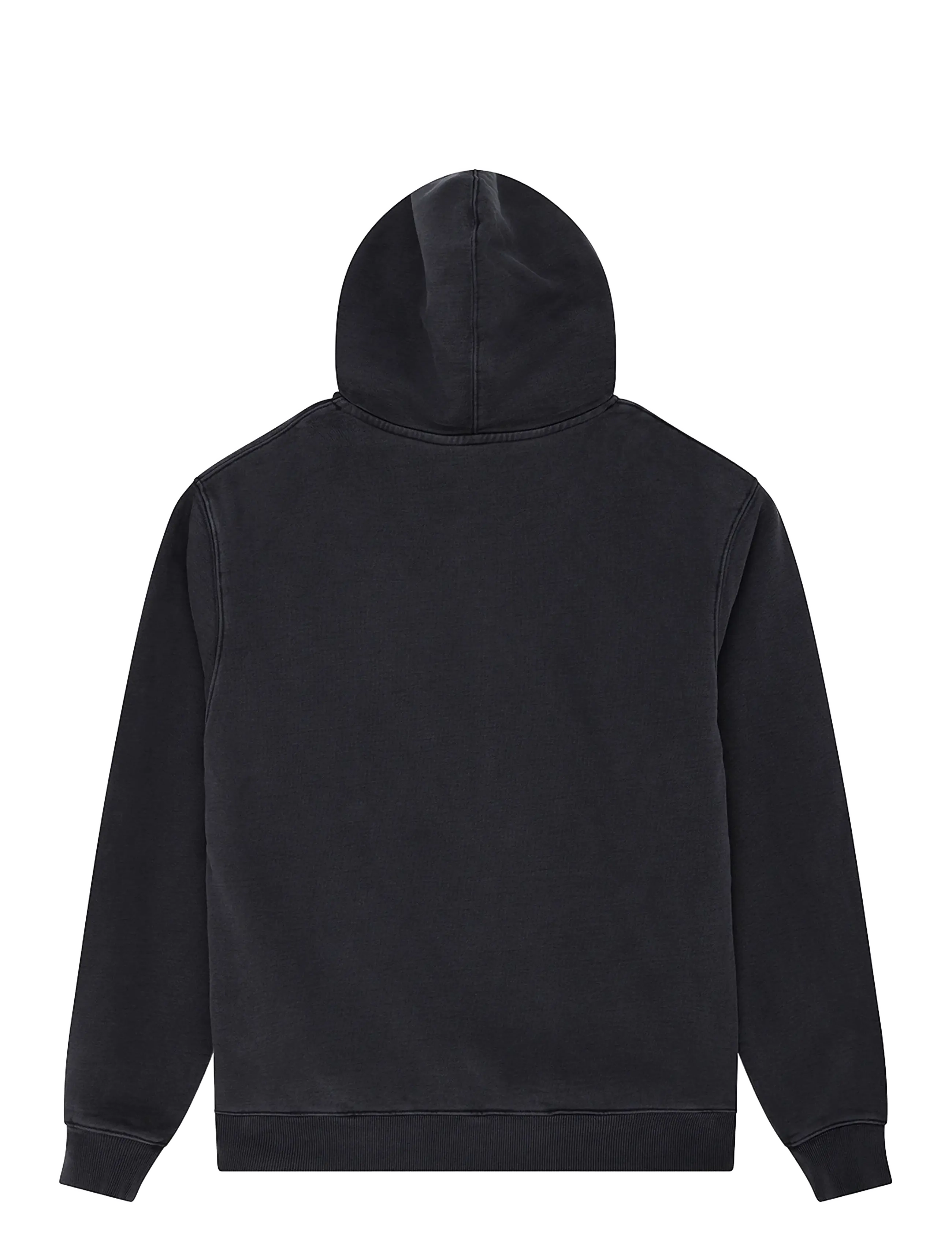 Deus Ex Machina - Shield Garment Dyed Zip Hoodie - hættetrøjer - black - 1