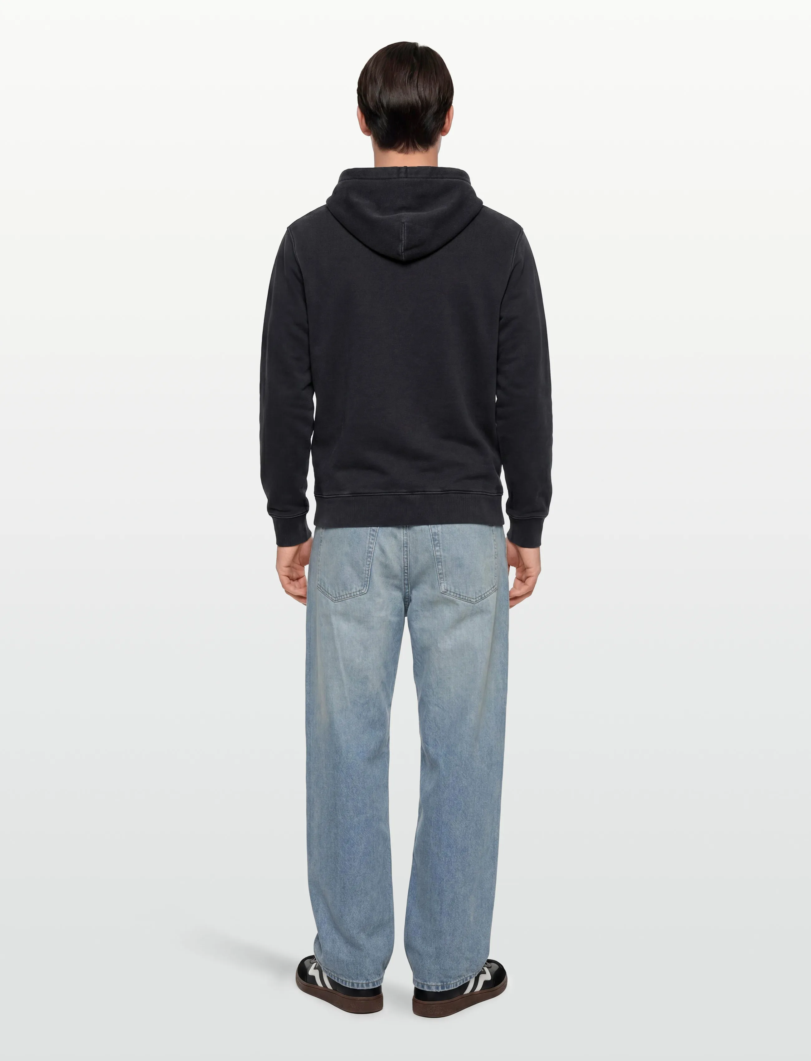 Deus Ex Machina - Shield Garment Dyed Zip Hoodie - hættetrøjer - black - 4