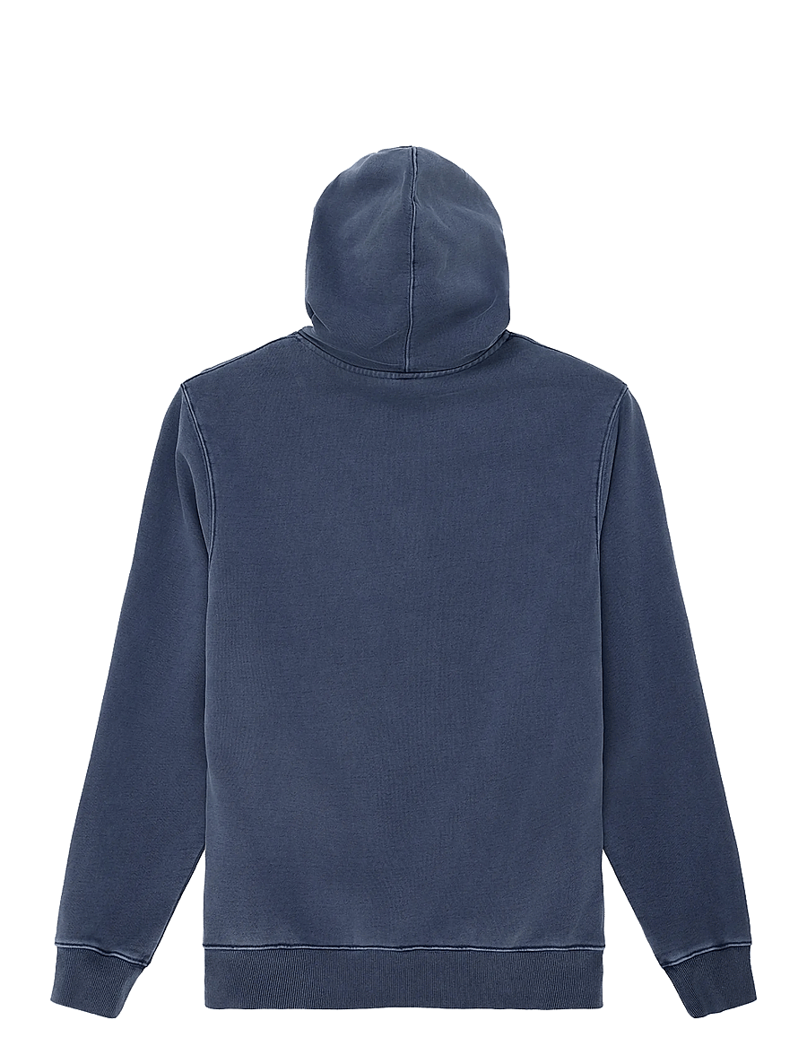 Deus Ex Machina - Shield Garment Dyed Zip Hoodie - hættetrøjer - mechanic blue - 2