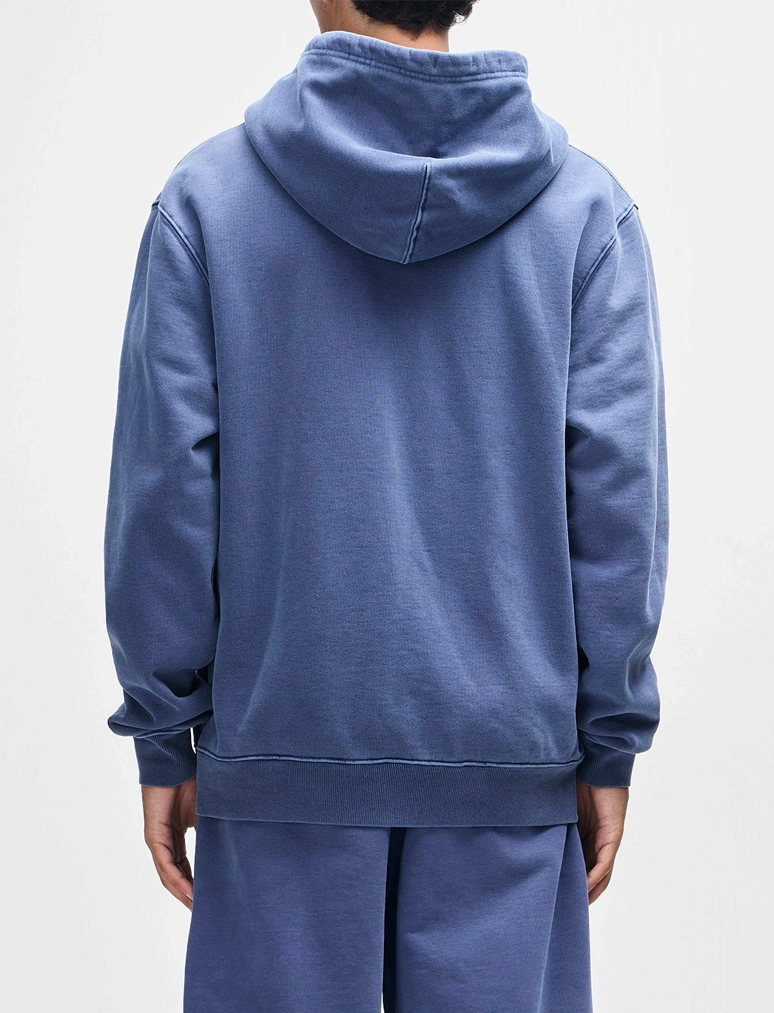 Deus Ex Machina - Shield Garment Dyed Zip Hoodie - hættetrøjer - mechanic blue - 3