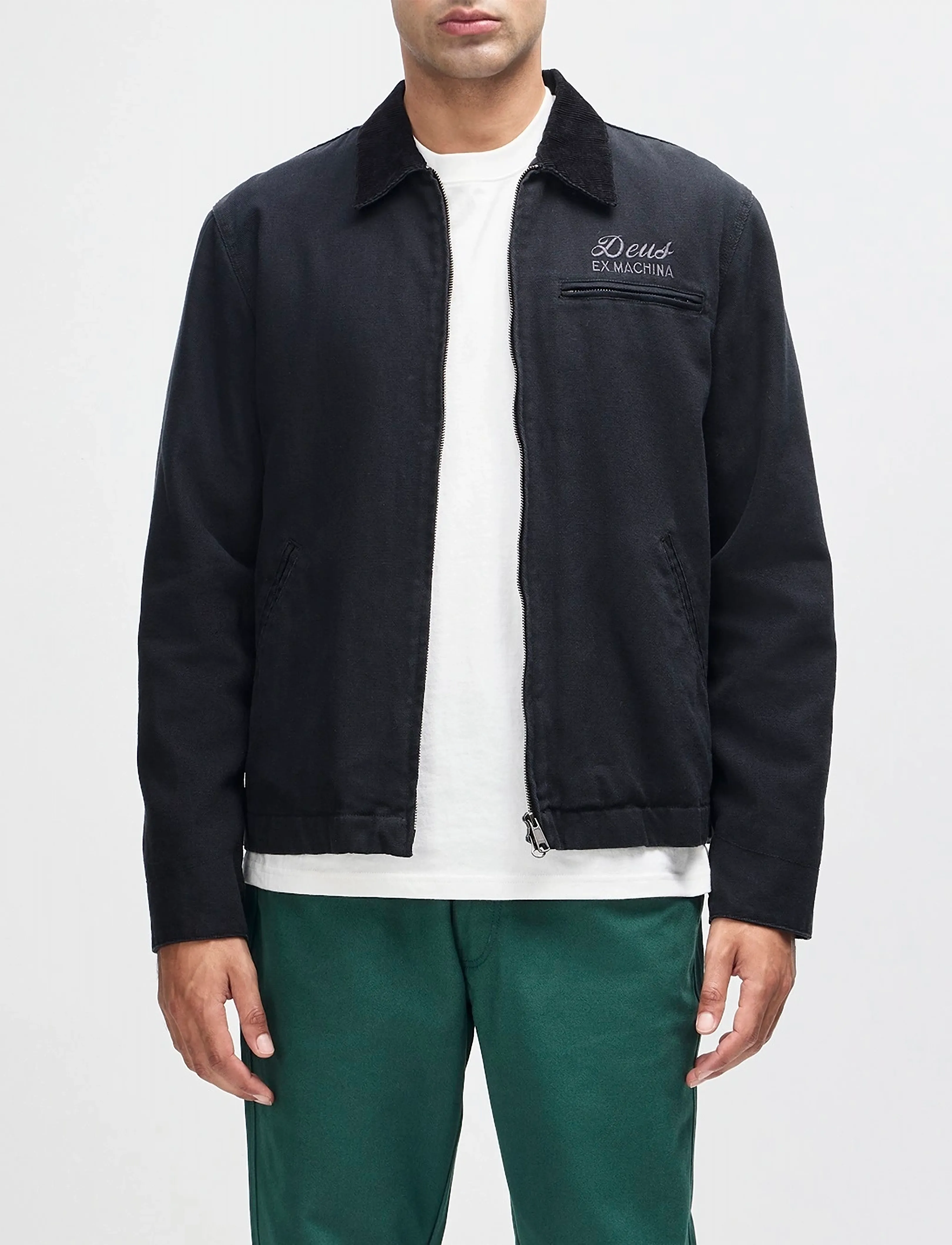 Deus Ex Machina Address Workwear Jacket, Mænd, Arbejdsjakke, Sort, Str: L