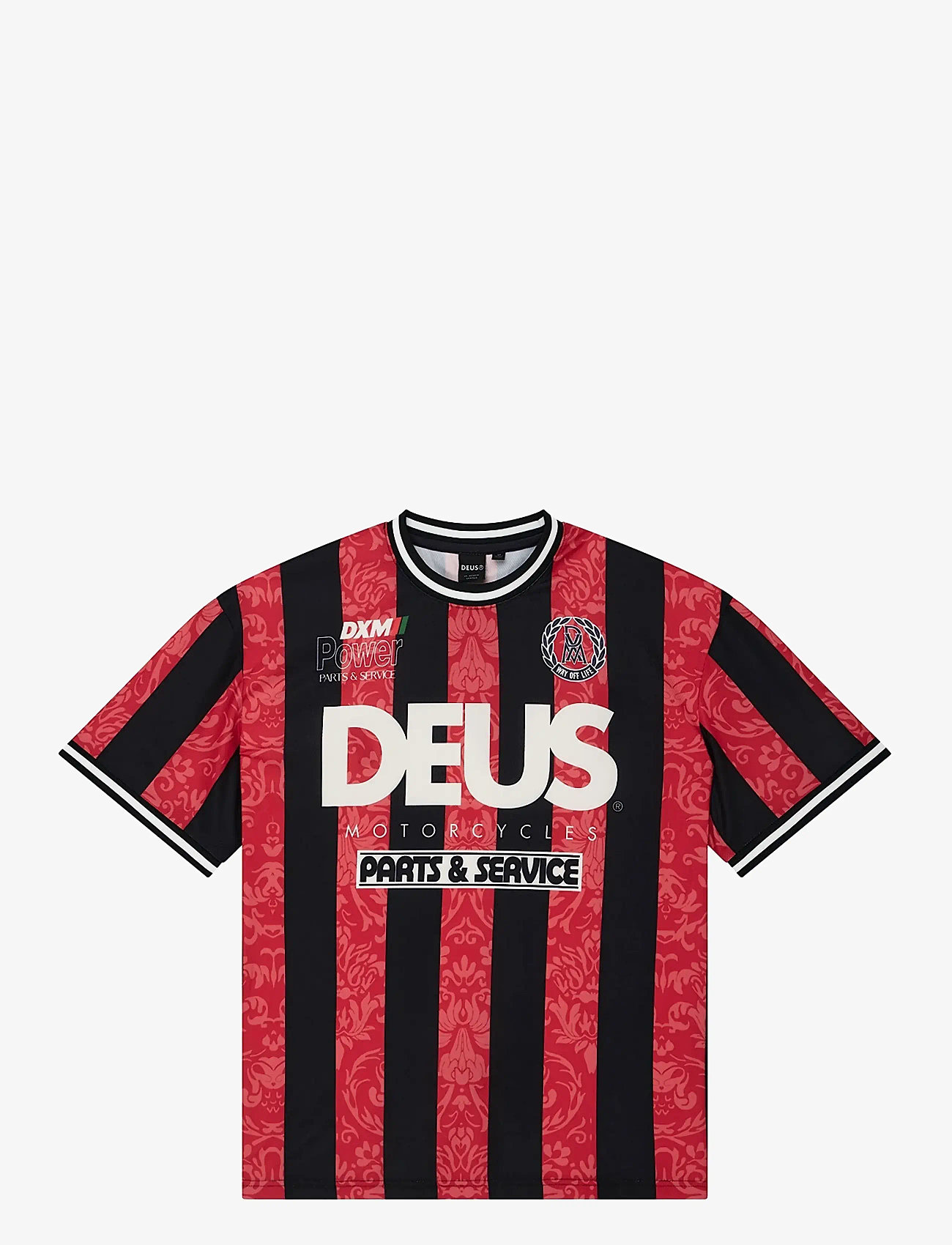 Deus Ex Machina - Nouveau Moto Tee - tops & t-shirts - fiery red - 1