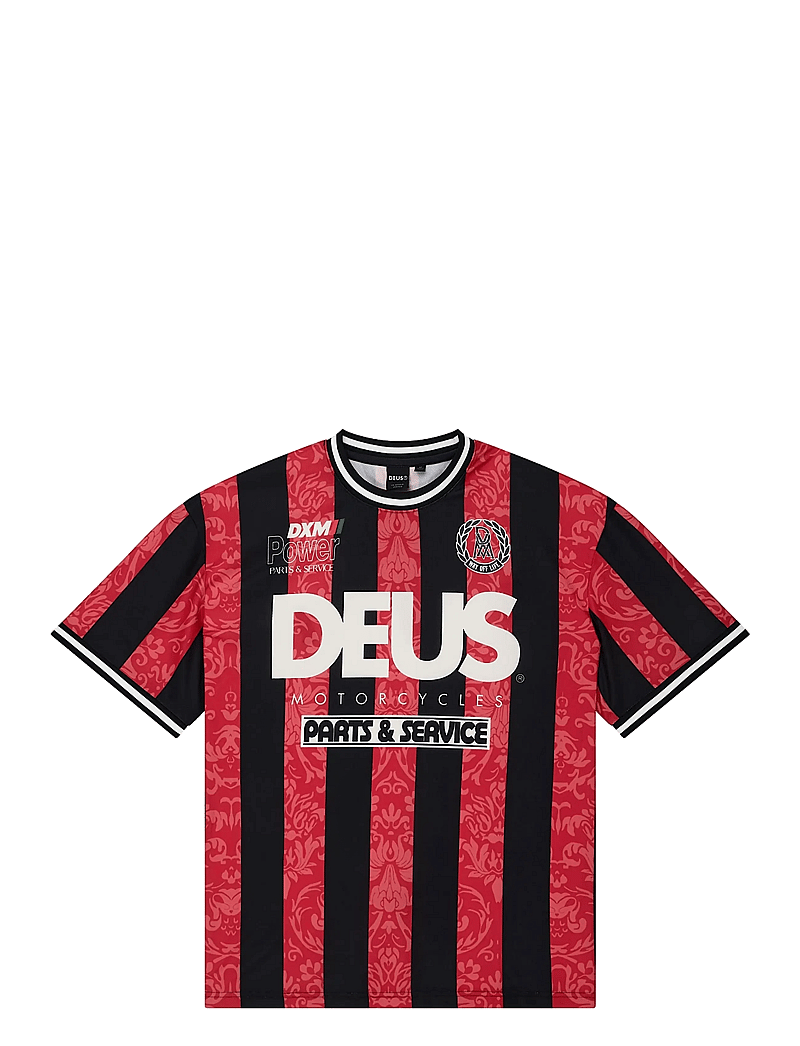 Deus Ex Machina - Nouveau Moto Tee - tops & t-shirts - fiery red - 1